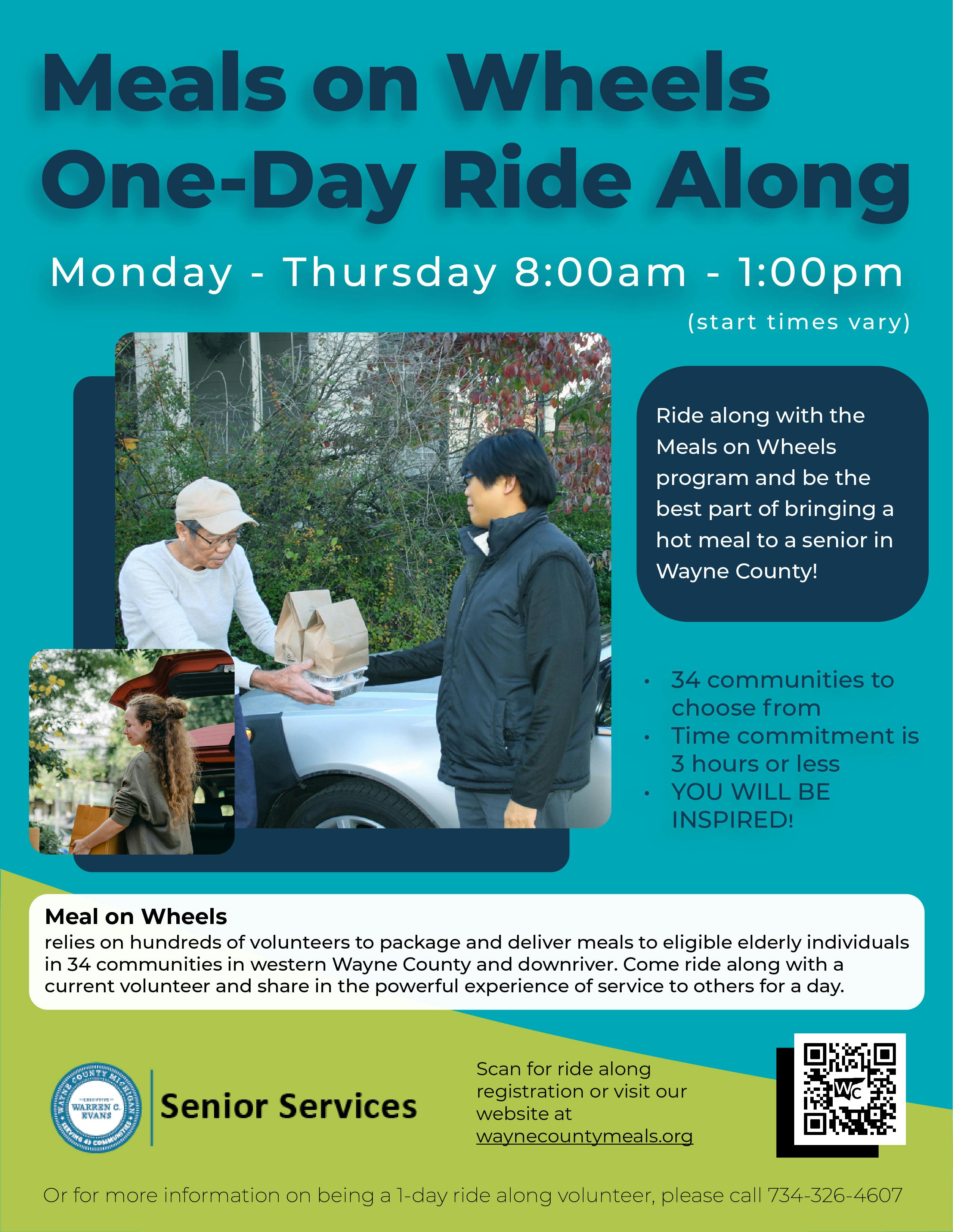 Wheels on meals Ride Along