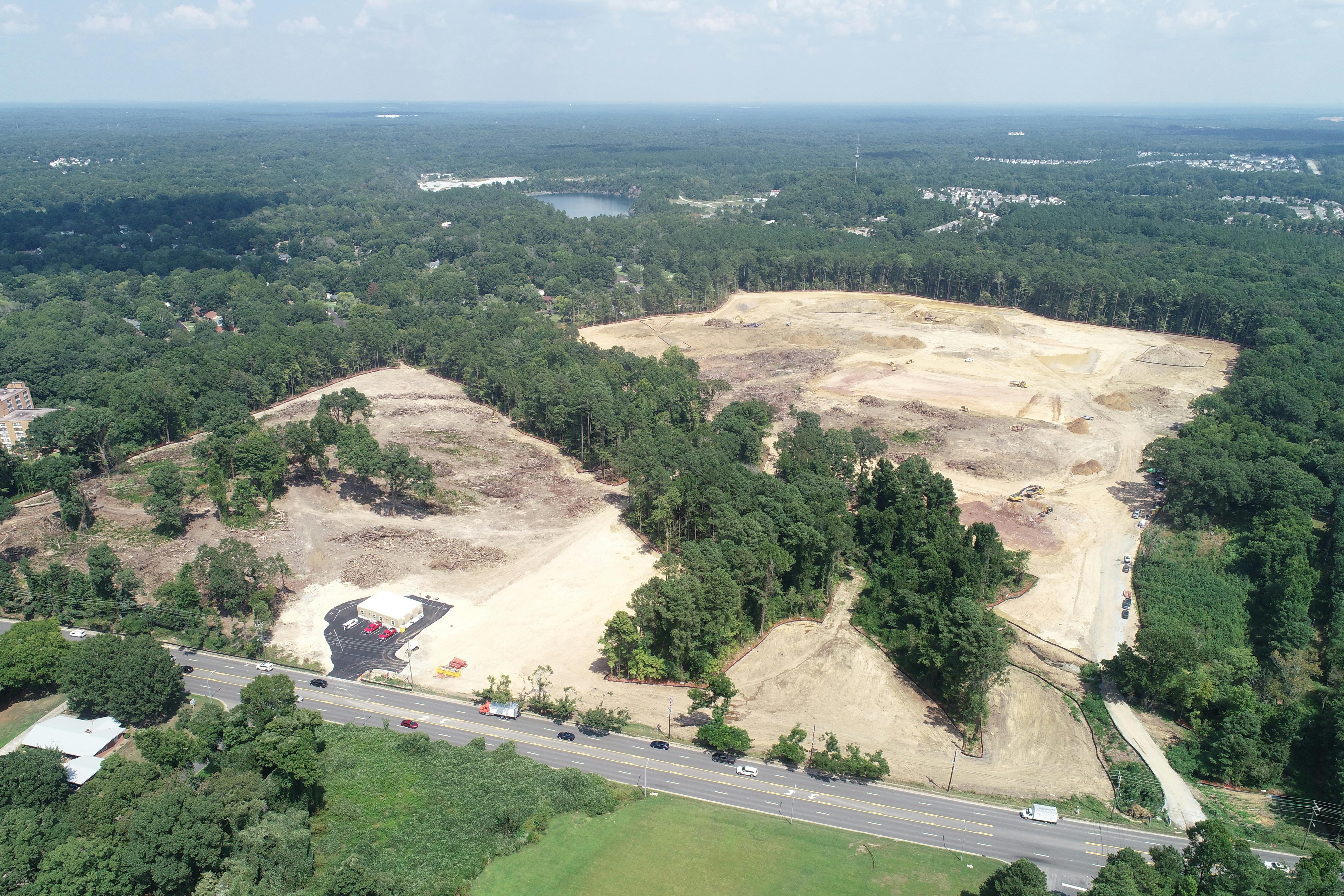 Aerial of Northern High School Site - August 2021