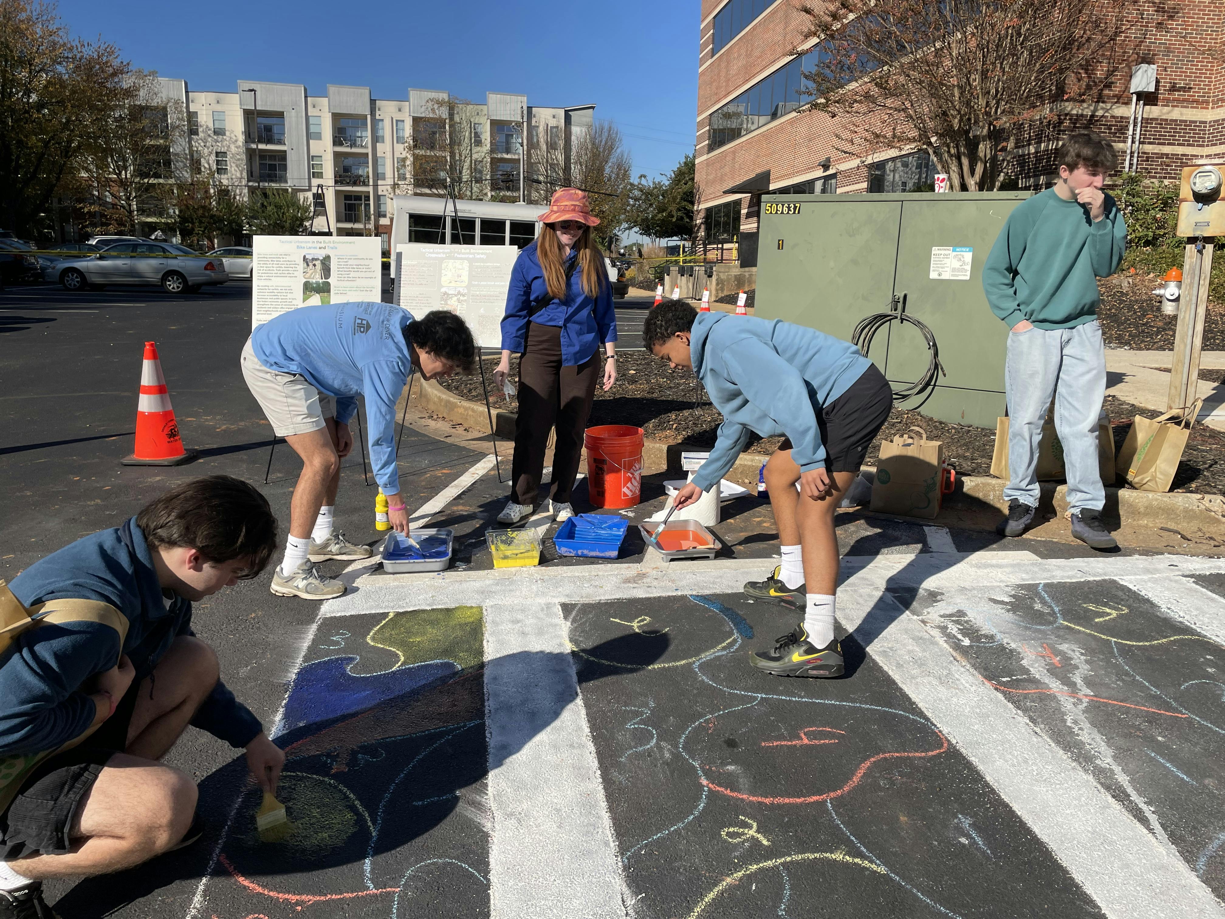 Tactical Urbanism Crosswalk Station