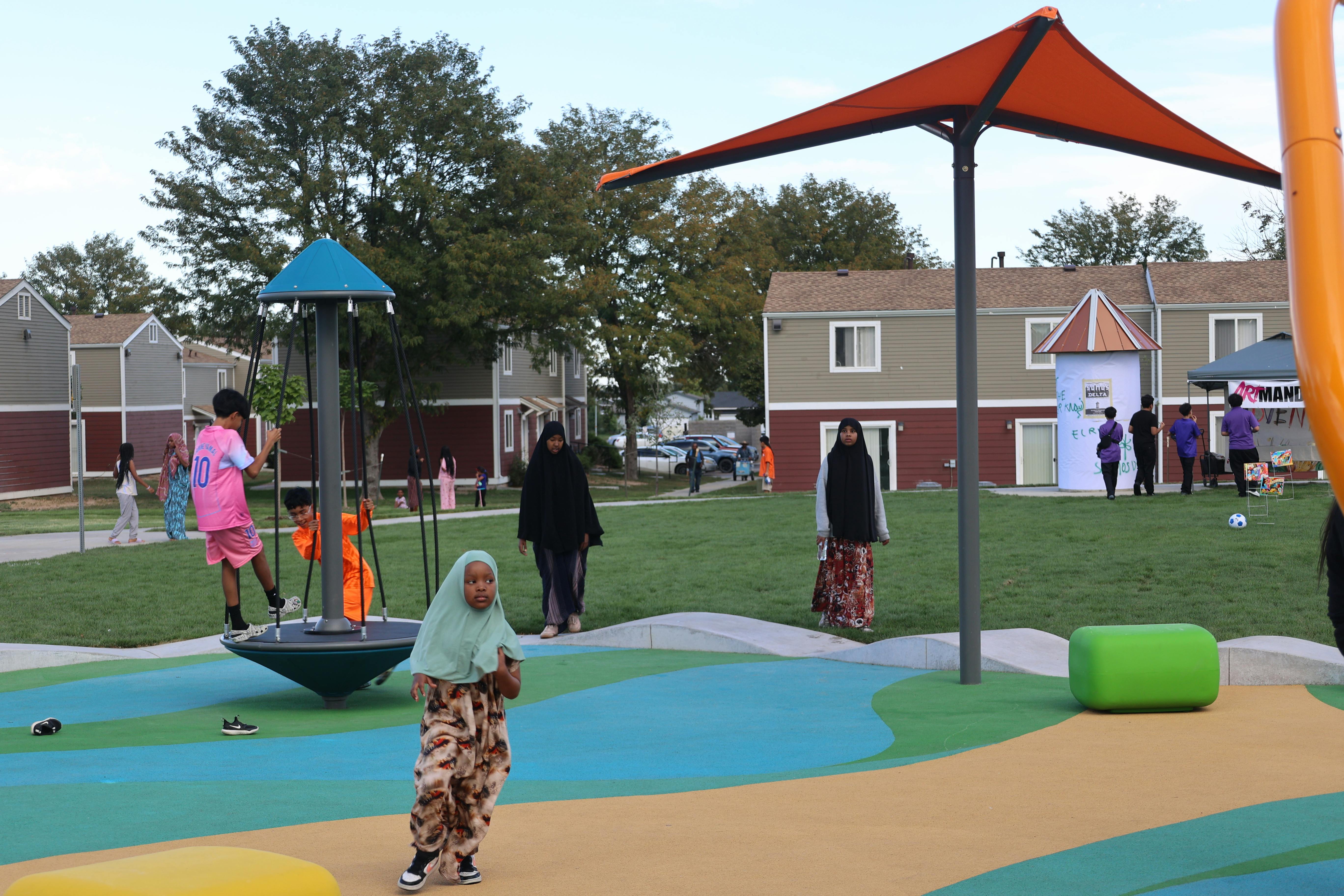 Delta Park Opening Kids Play on Spinner