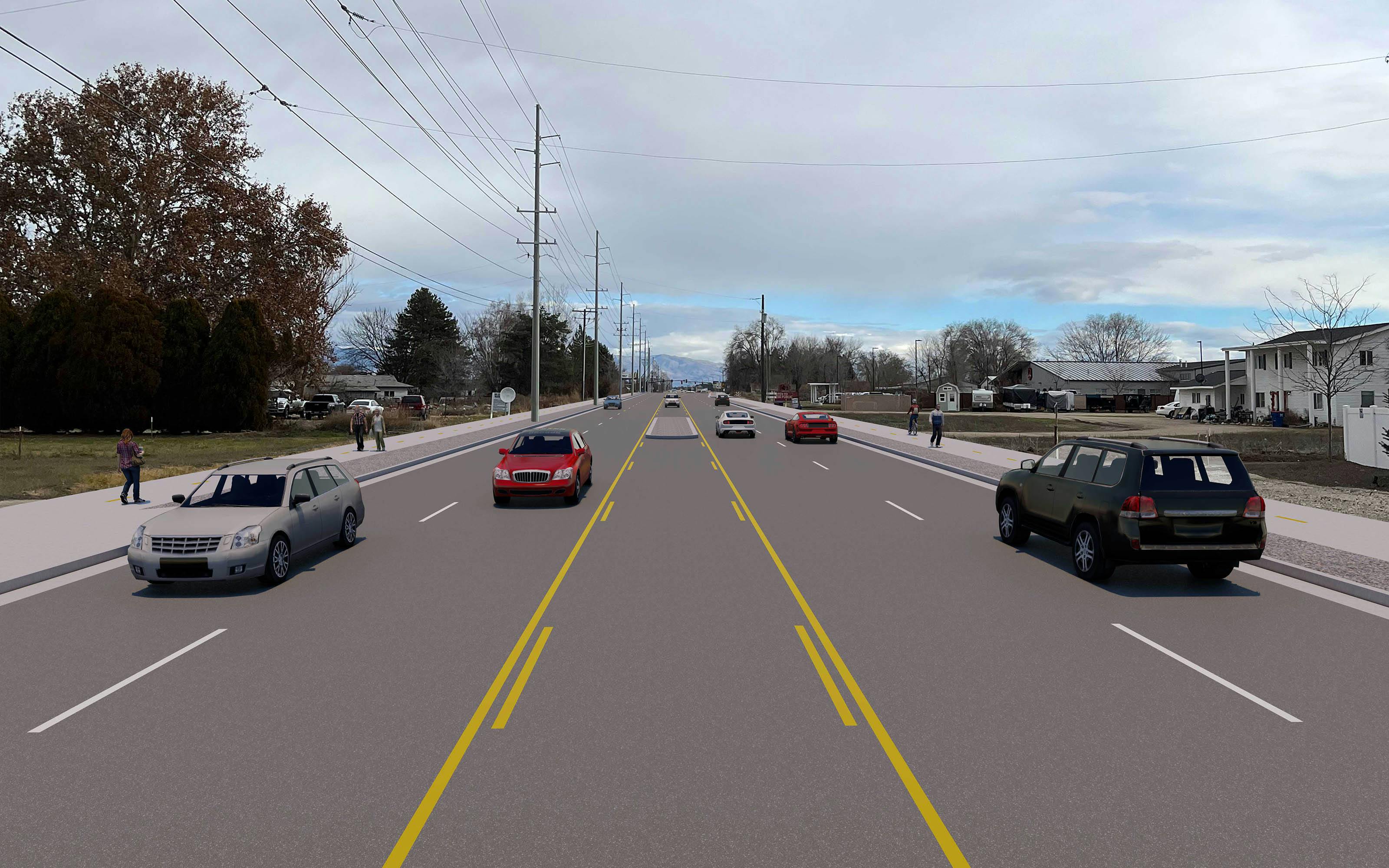 Project Renderings Franklin Road, McDermott Road to Black Cat Road