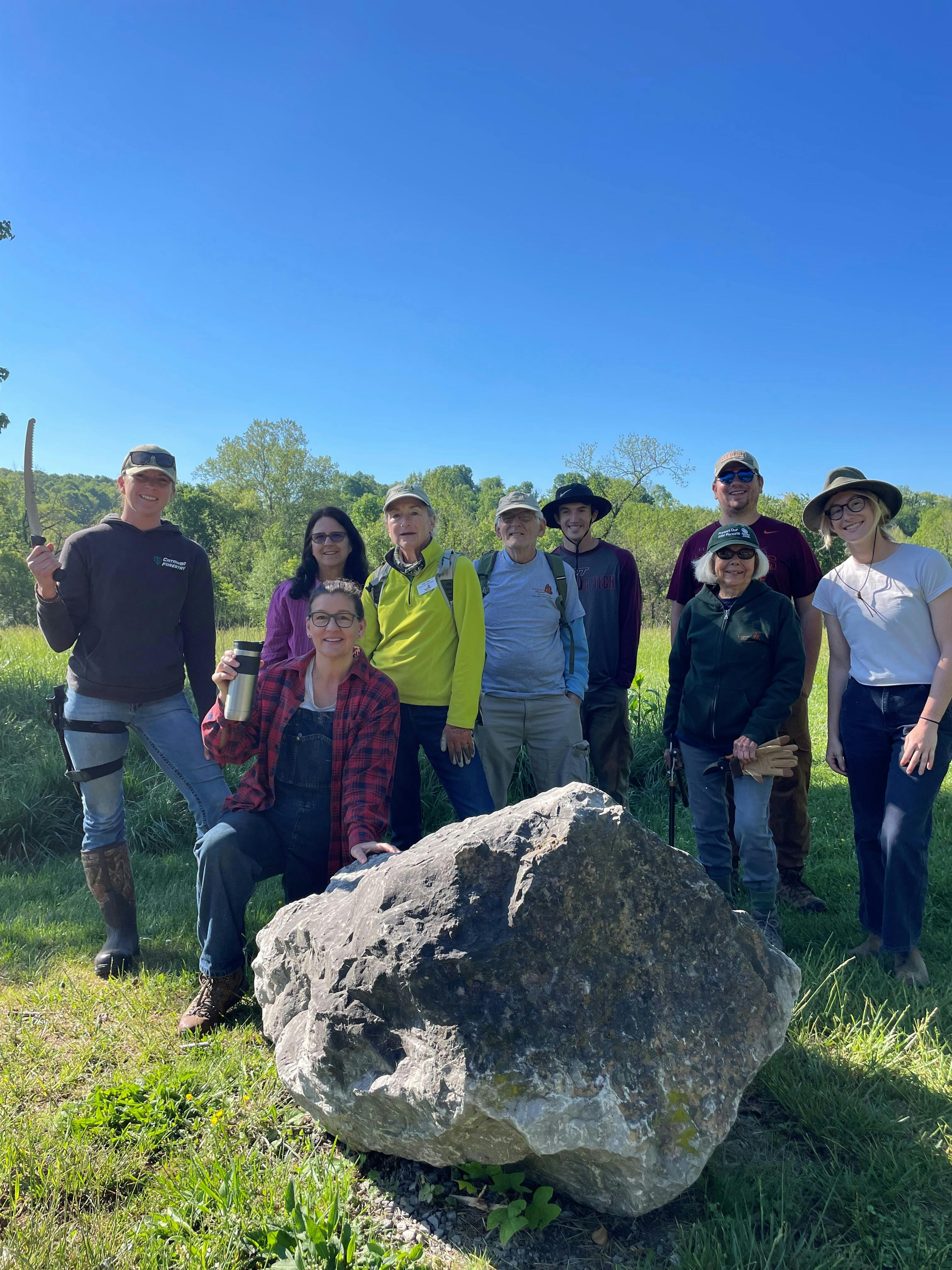 Invasives Removal Team at Heritage Park