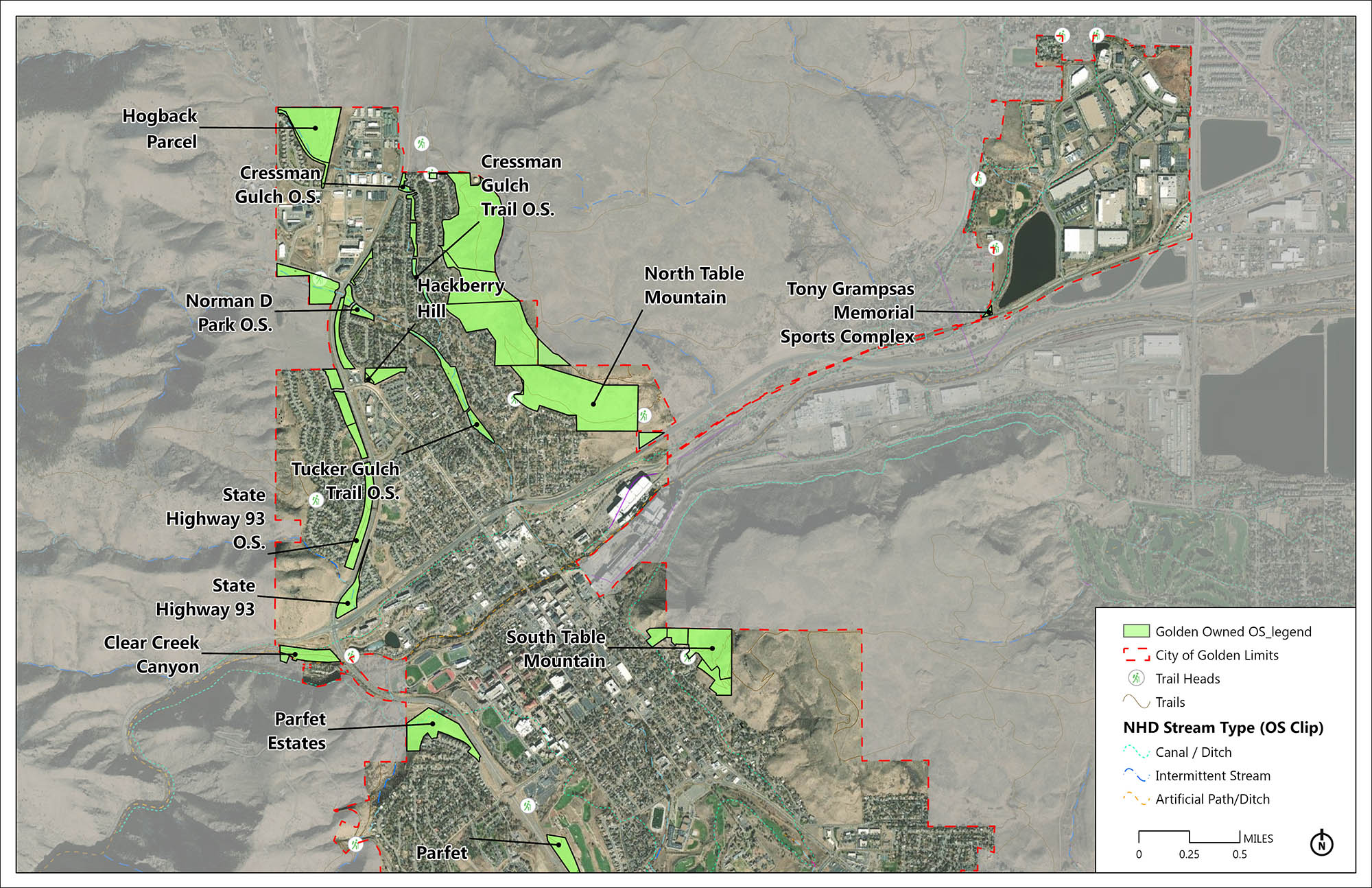 Open Space Maps | City of Golden Open Space Master Plan | Guiding