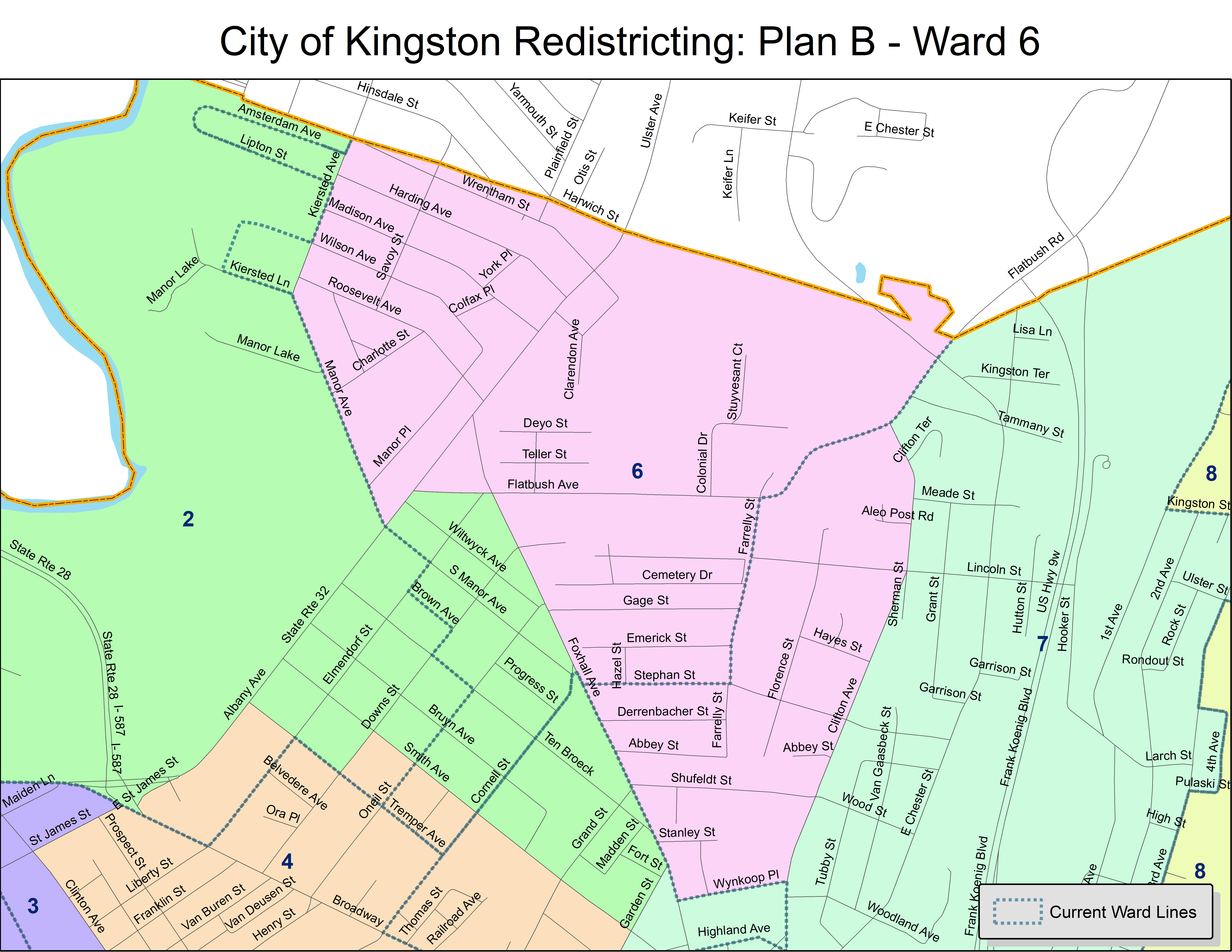 Plan B - More Compact | City Of Kingston Redistricting | EngageKingston.com