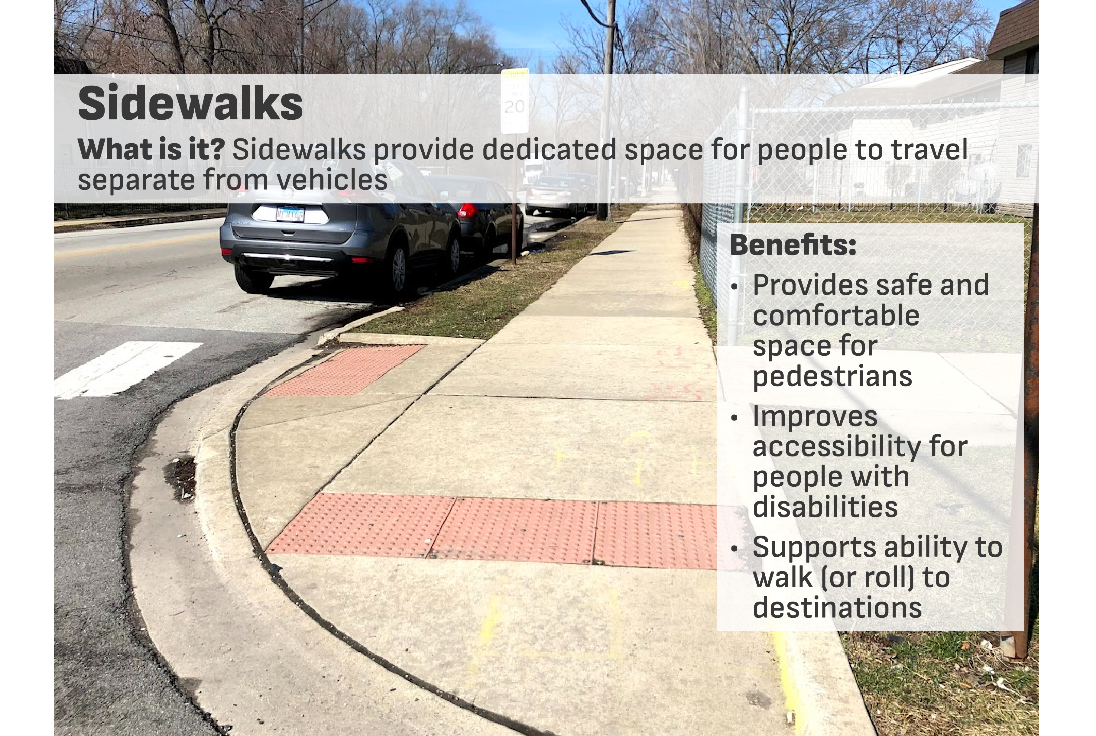 Fix and fill sidewalk gaps