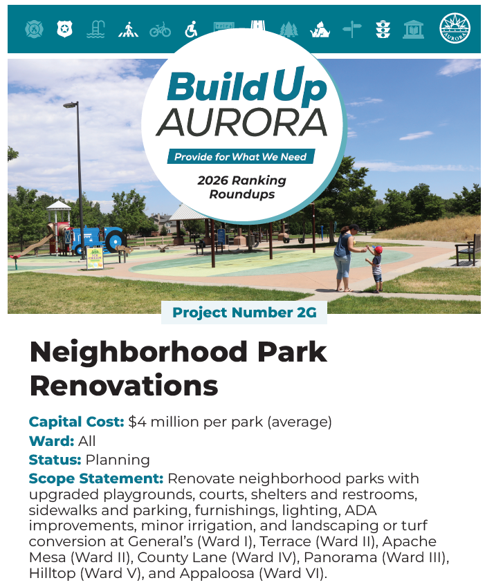 2G:  Neighborhood Park Renovations