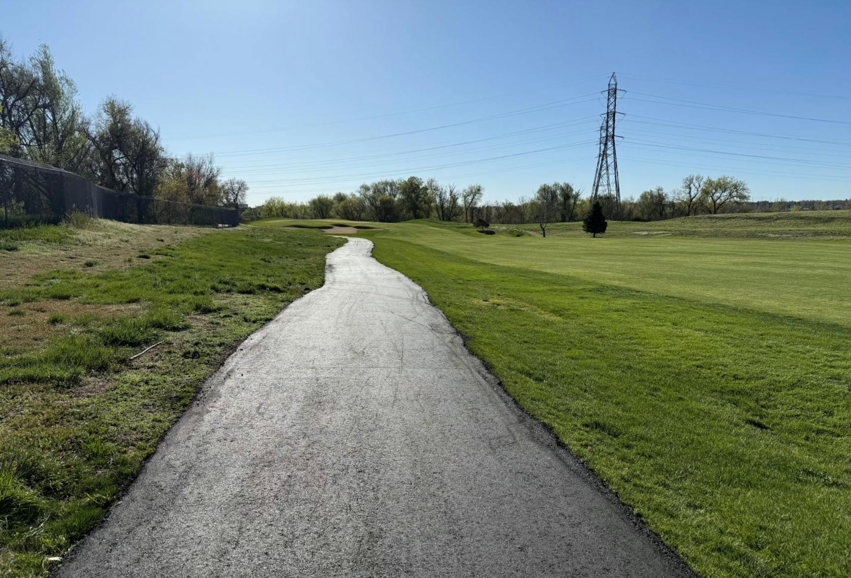Hole #16 New Asphalt Cart Path - Completed May 2, 2025