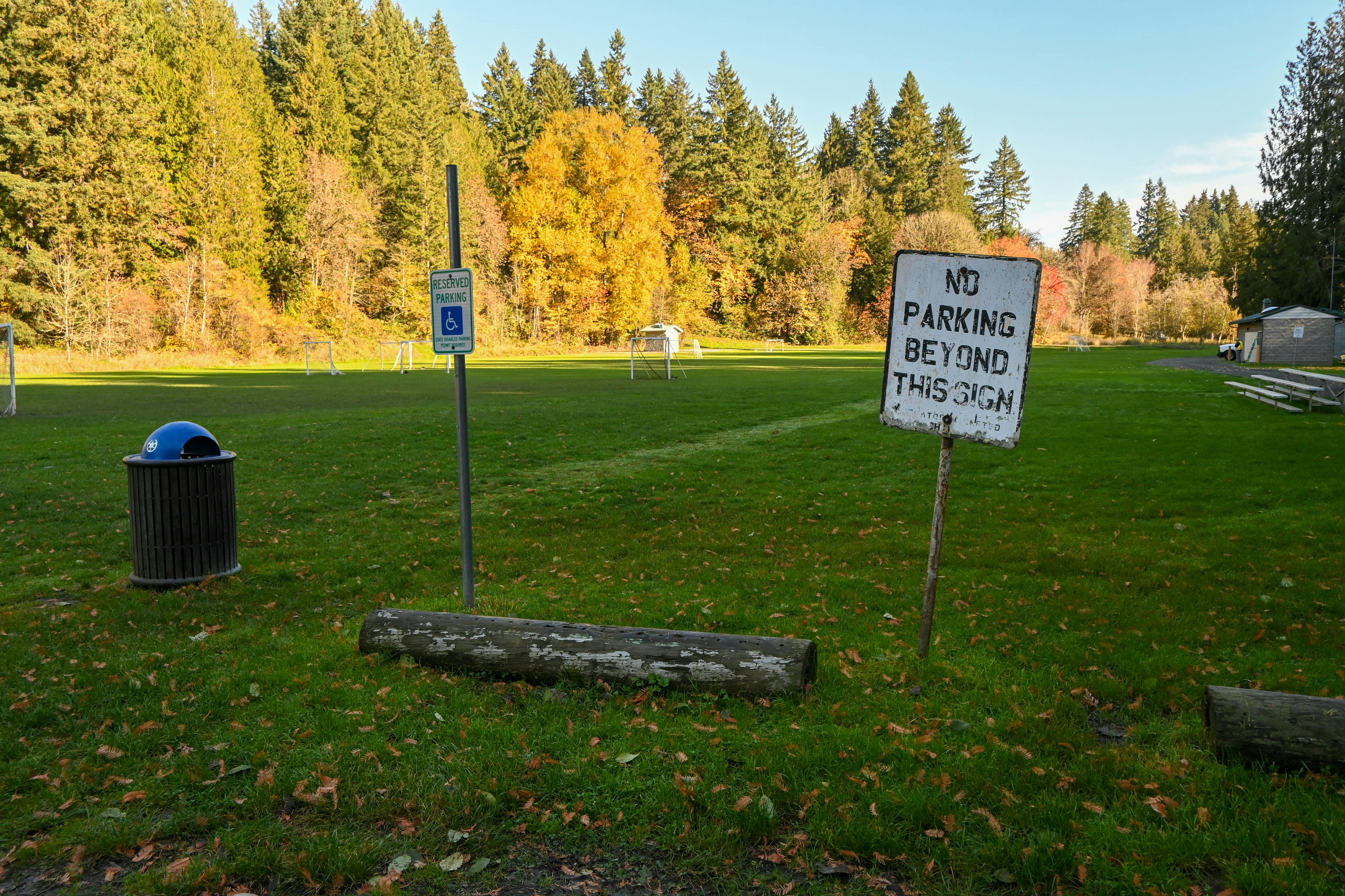 Sports fields, Handicapped parking, and wellhead area