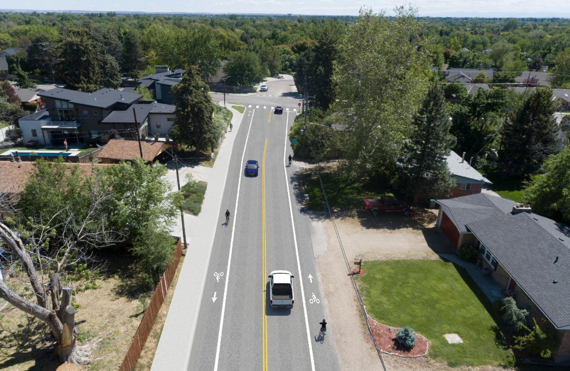 Hill Road, Castle Drive to Outlook Avenue