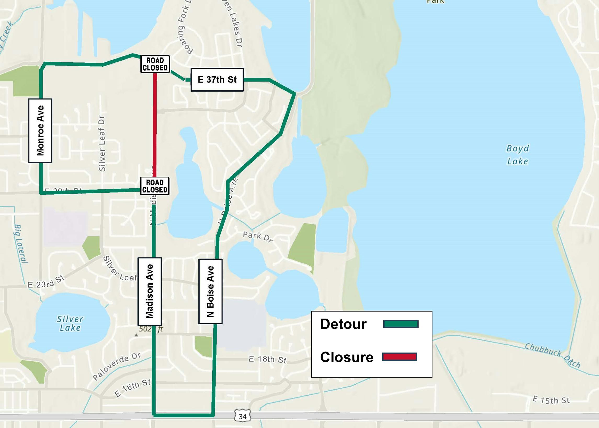 2026 Madison Detour Route