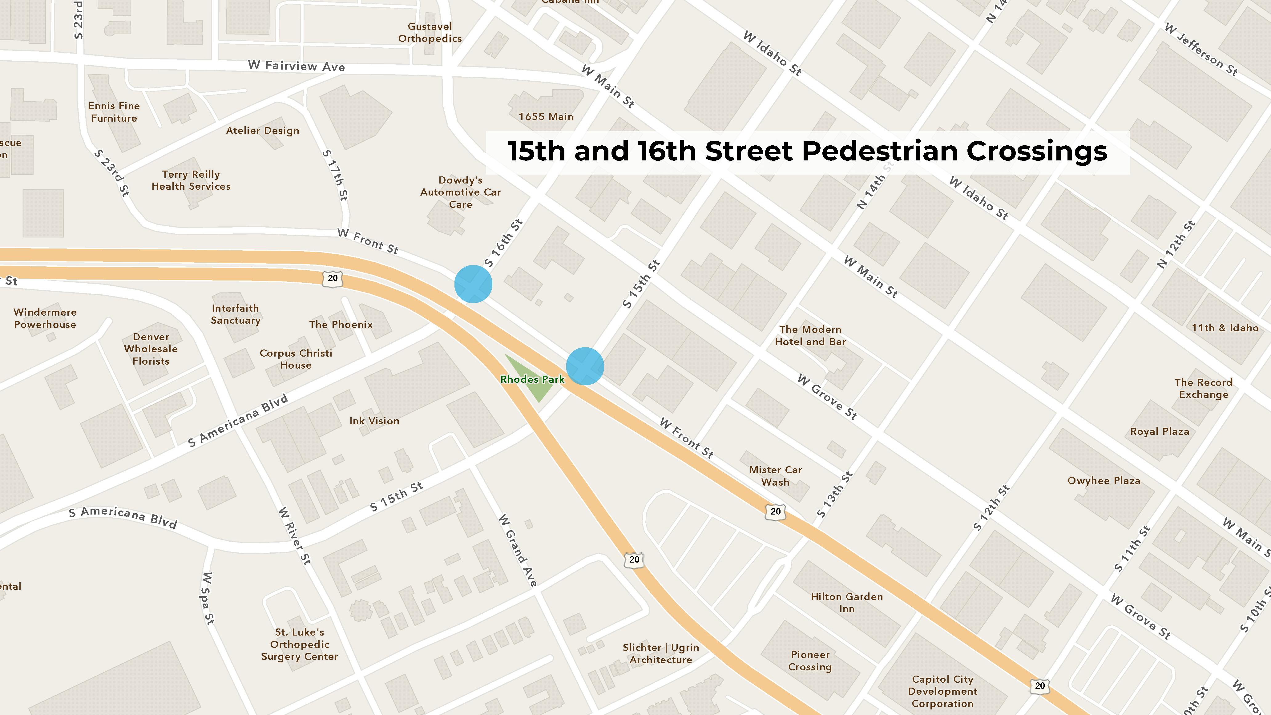 15th and 16th Street Pedestrian Crossings