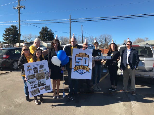 Our first 50th Anniversary Pop-up Party was at the Carmody Recreation Center. You never know where we will pop up. Just be ready for a quick 20-minute celebration – anywhere! 