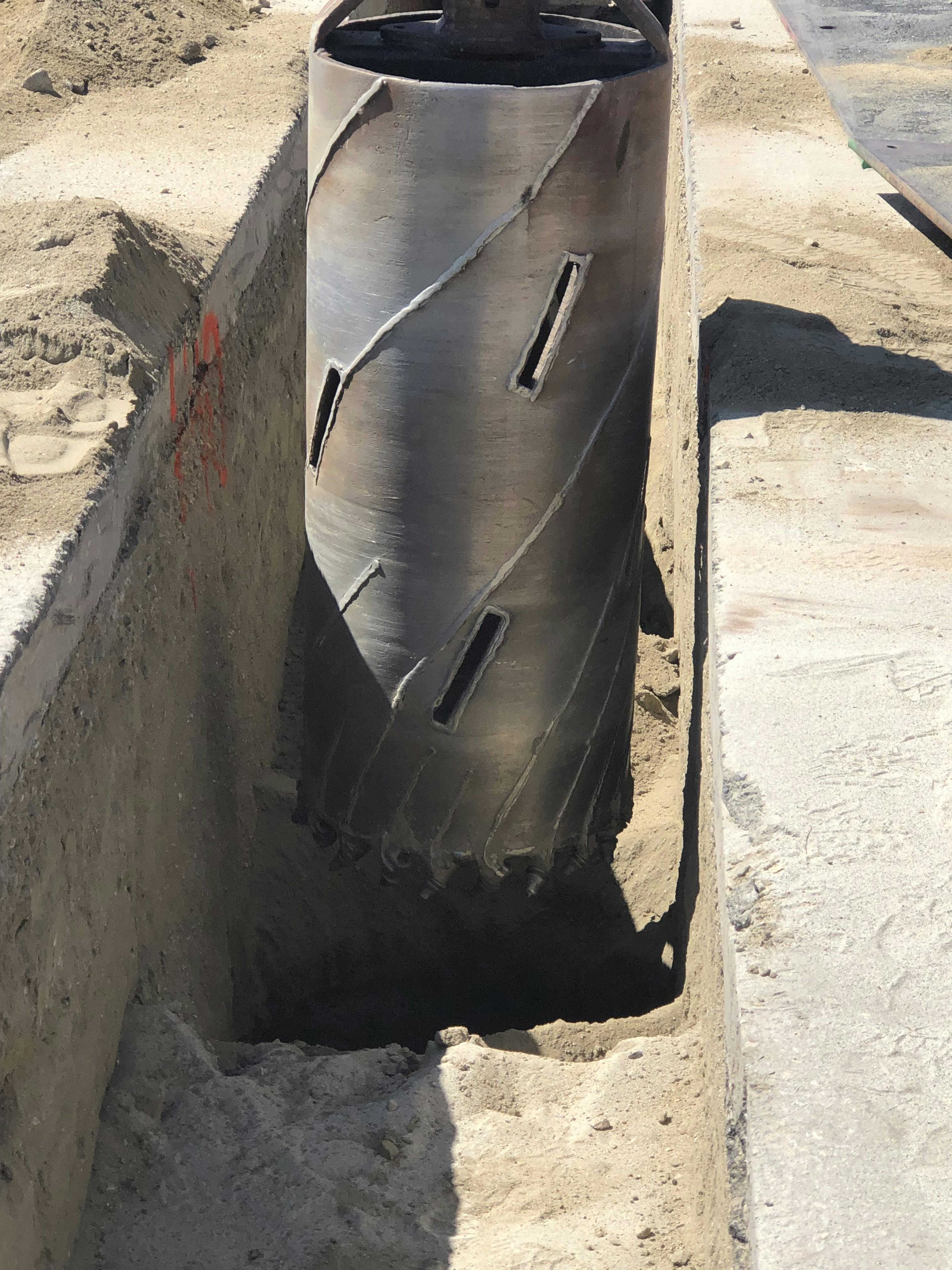 Pile Drill Trenching
