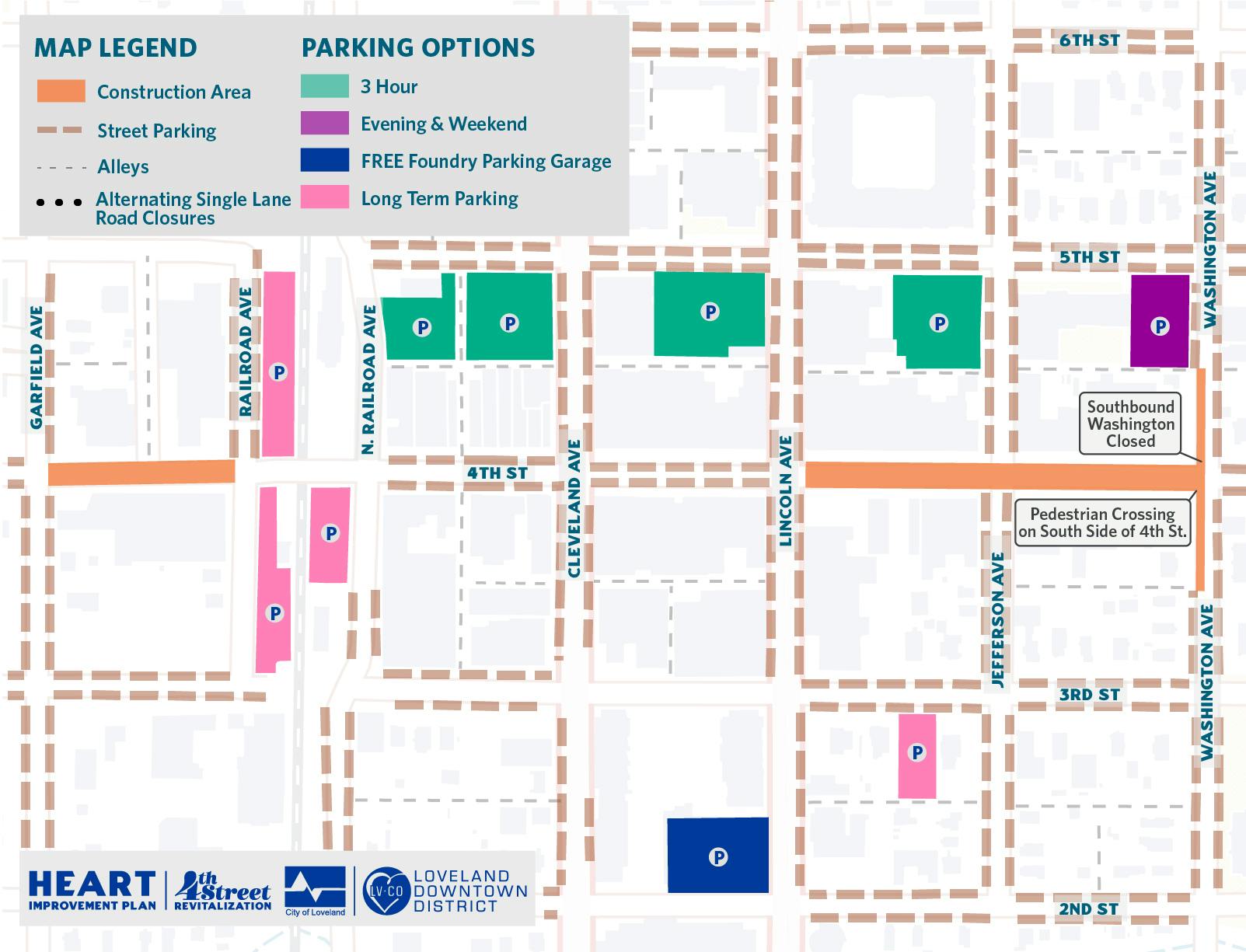 Parking Map: Oct. 13 - 18, 2025 