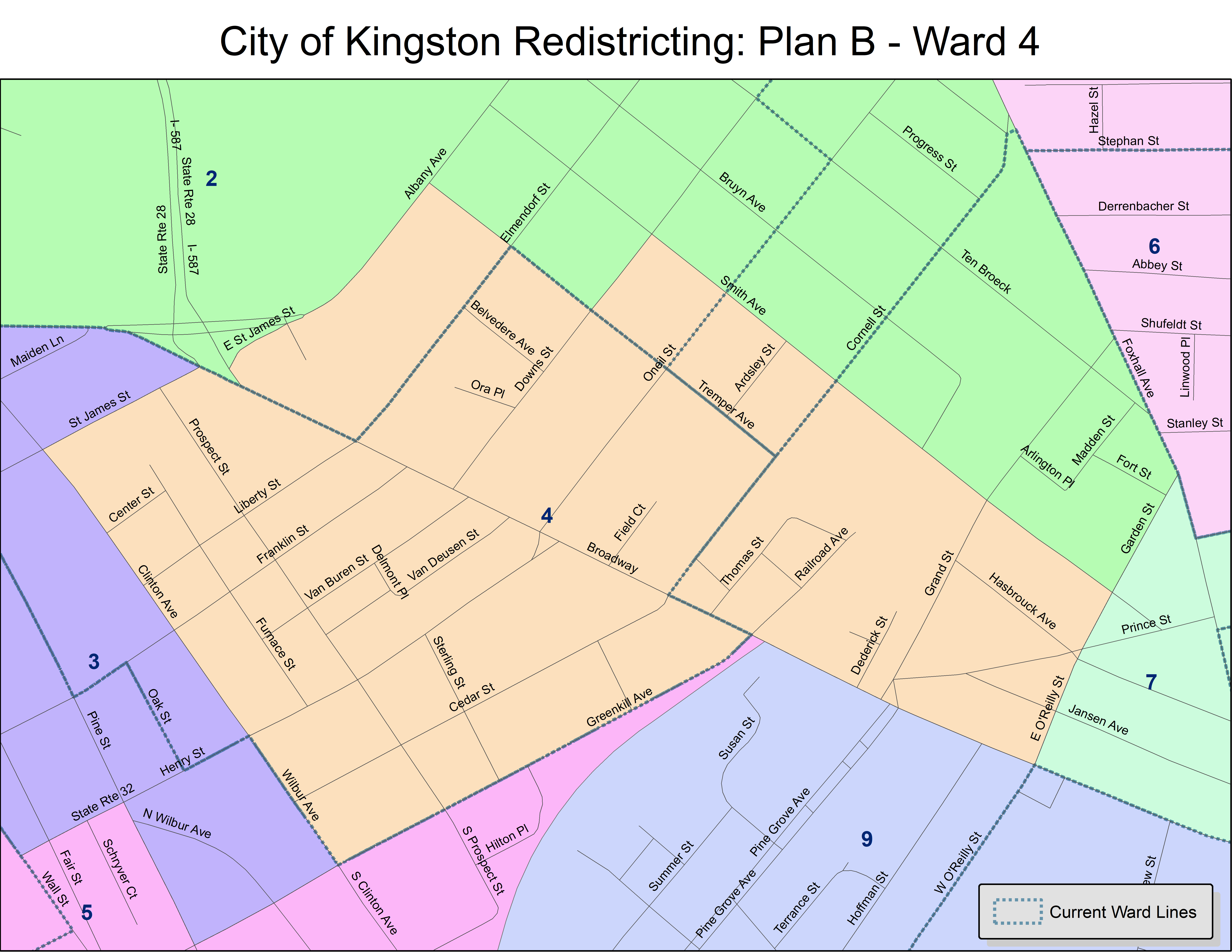 Plan B - More Compact | City Of Kingston Redistricting | EngageKingston.com