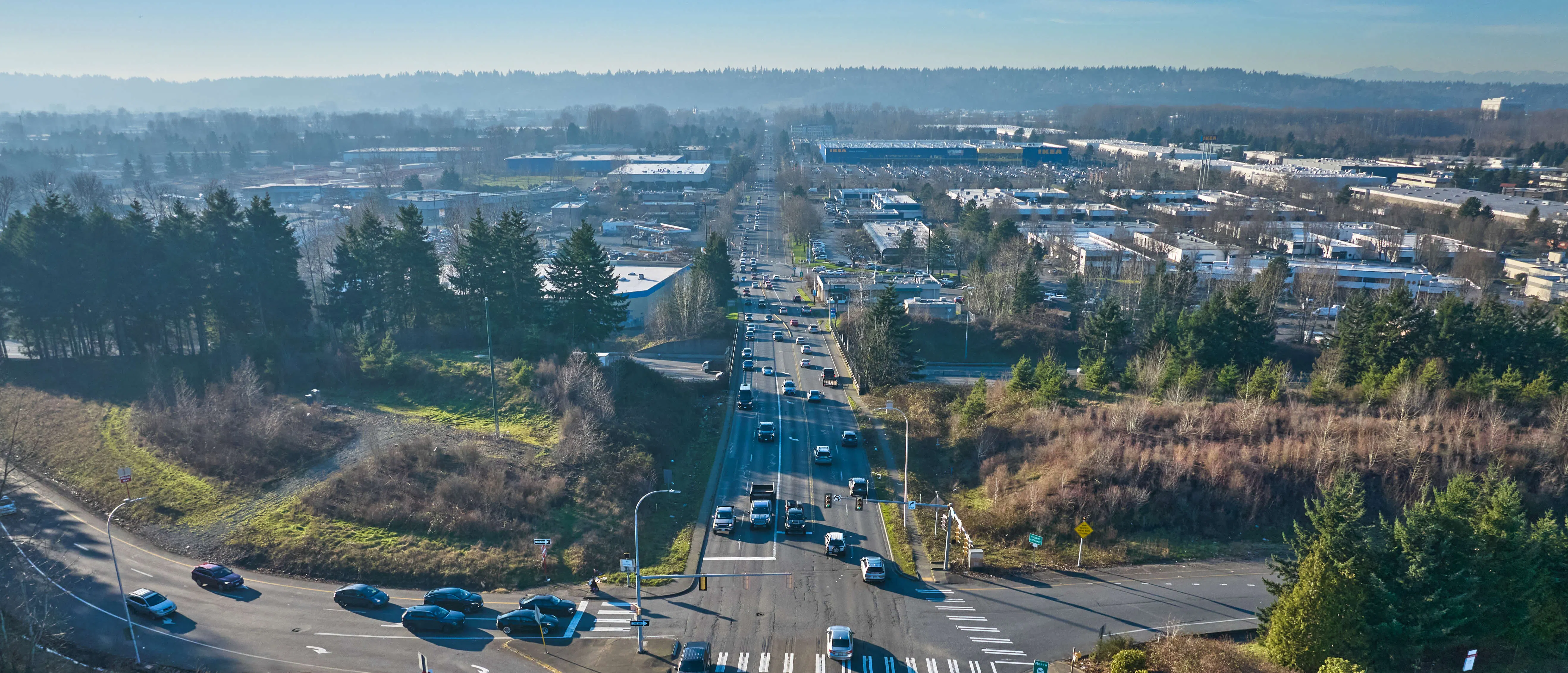 Drone view of SW 43rd Street 