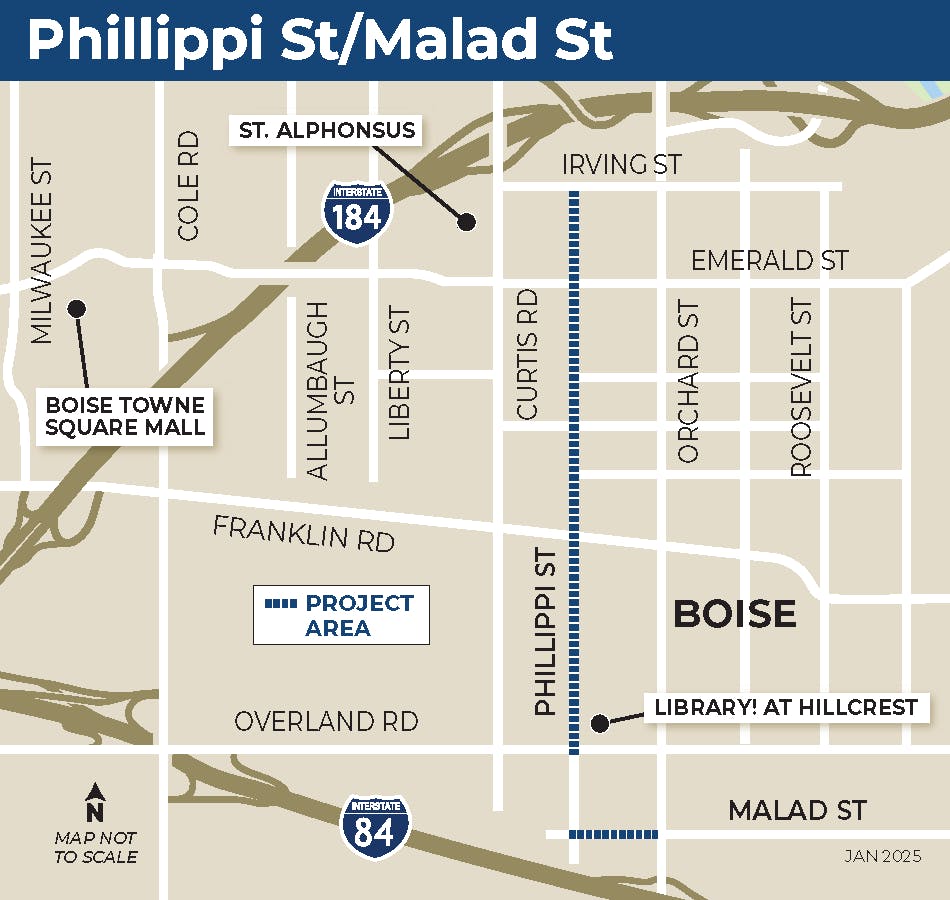 Phillippi | Malad Area Map