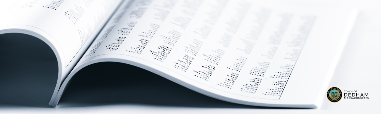 open book with columns of numbers