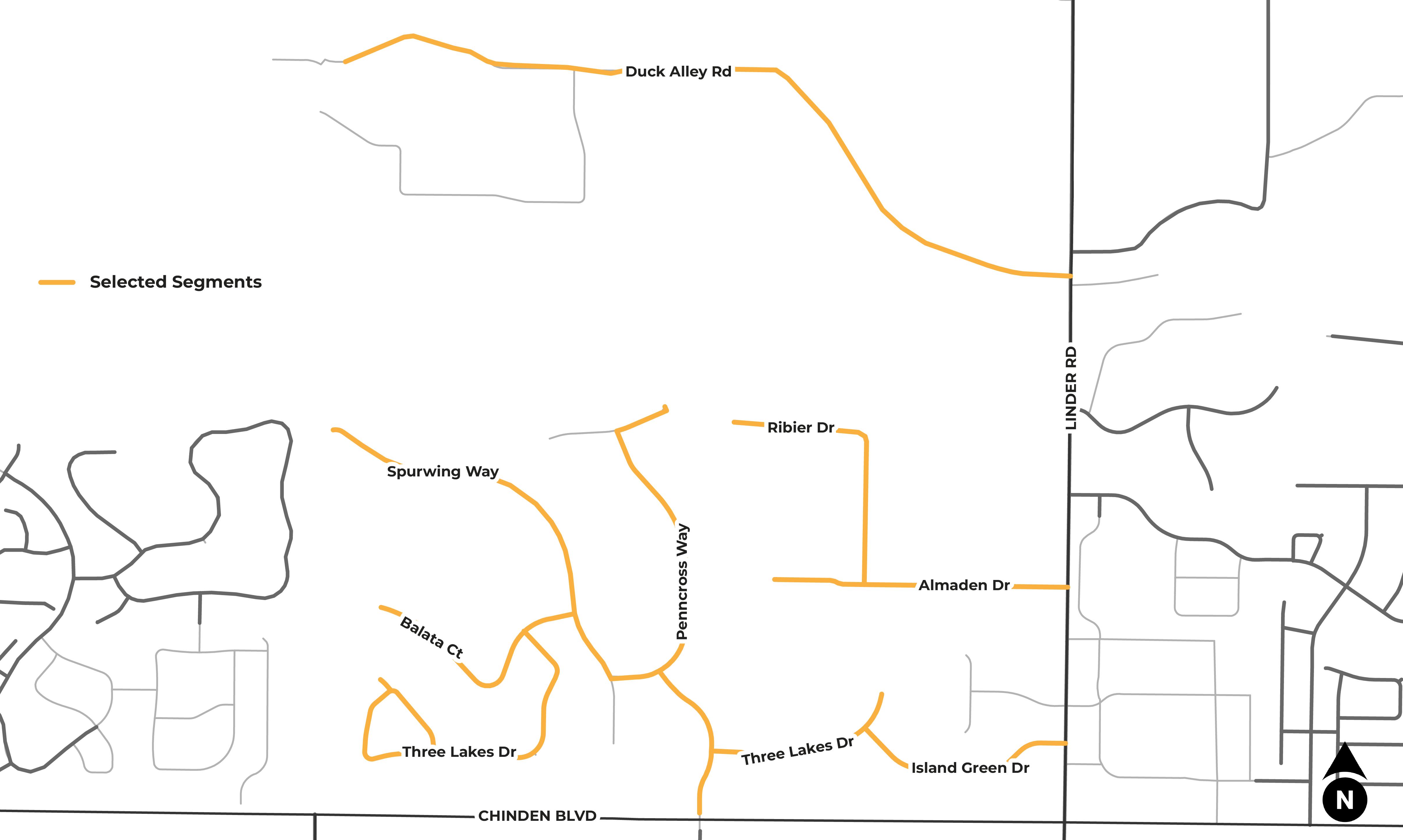 2026 Maintenance Slurry Seal Area Map