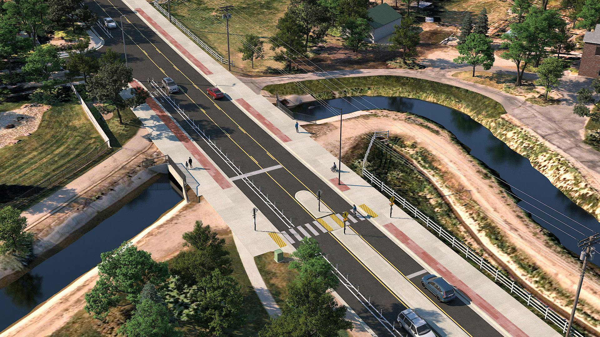 Stoddard Road Widening Rendering