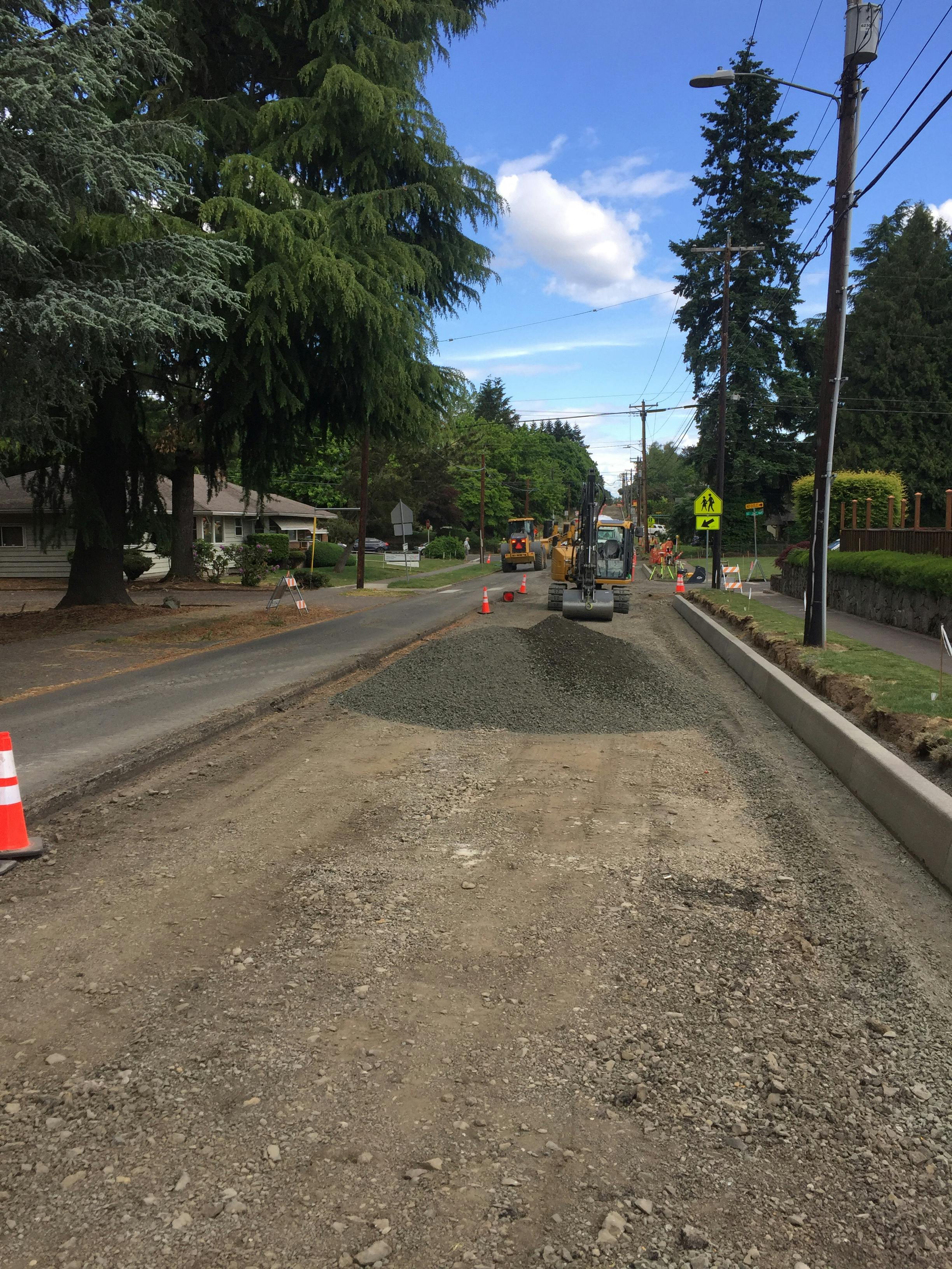 Lake Road Construction