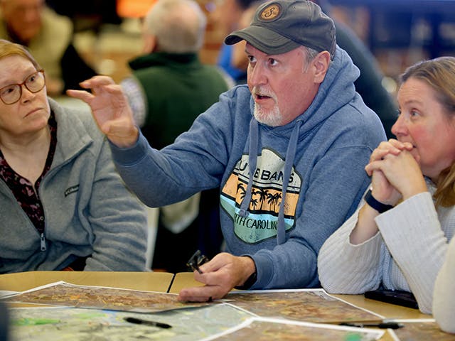 Community Members at the Vint Hill Corridor Small Area Plan Kickoff Meeting