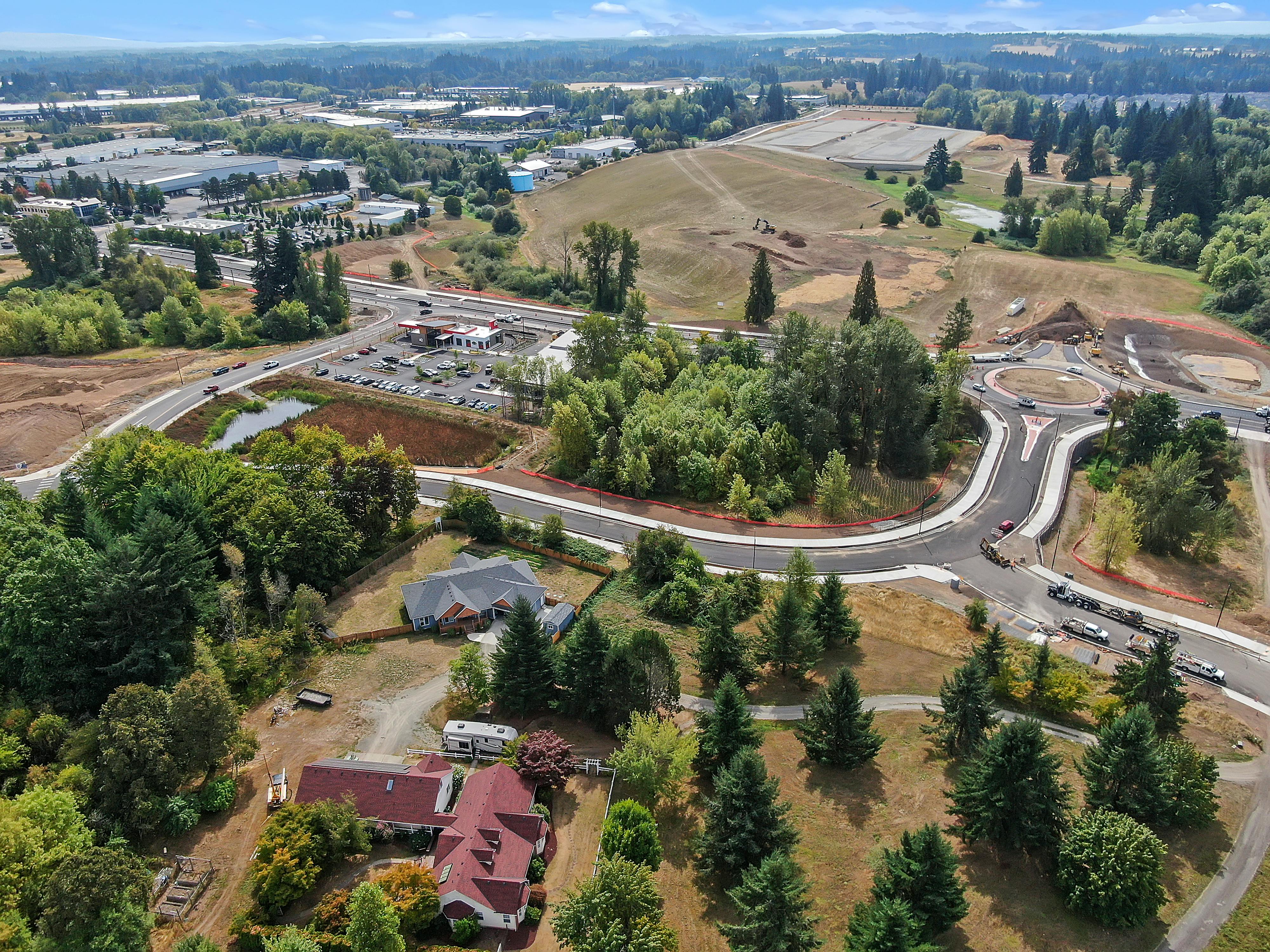 Aerial image of the project from N, taken in early September, 2025.