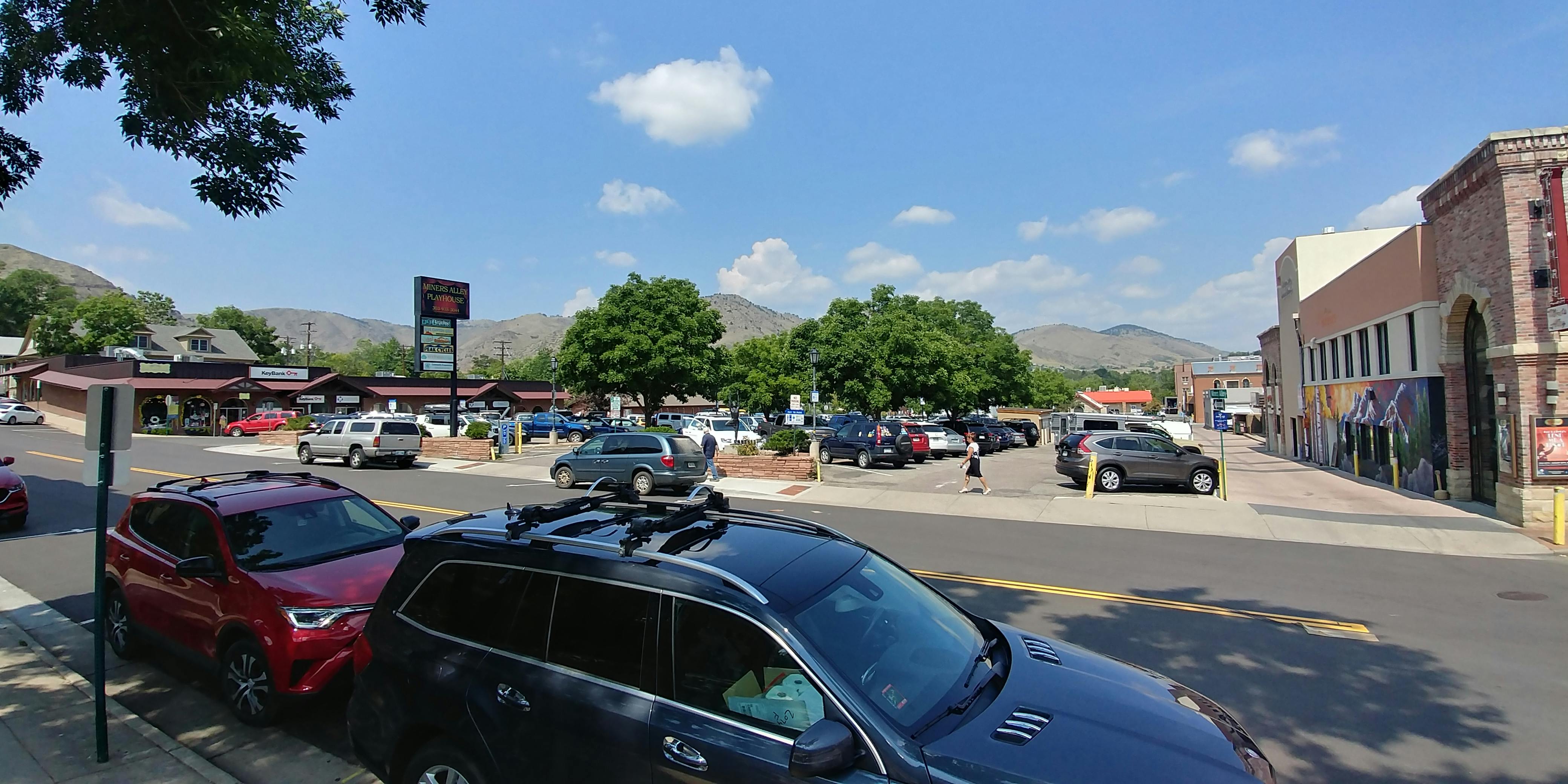 Public Parking Lots Looking North