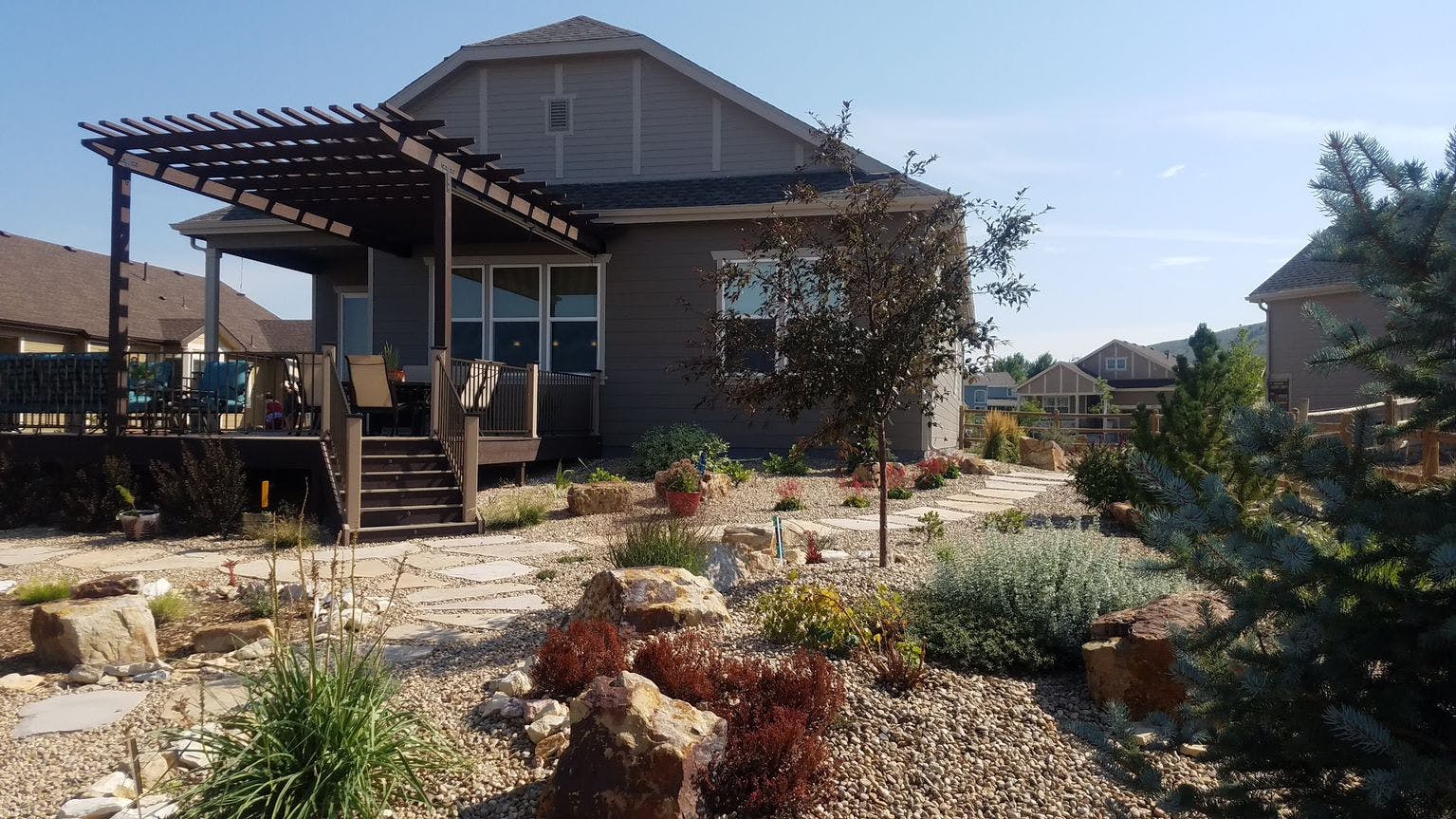 Residential xeriscape example