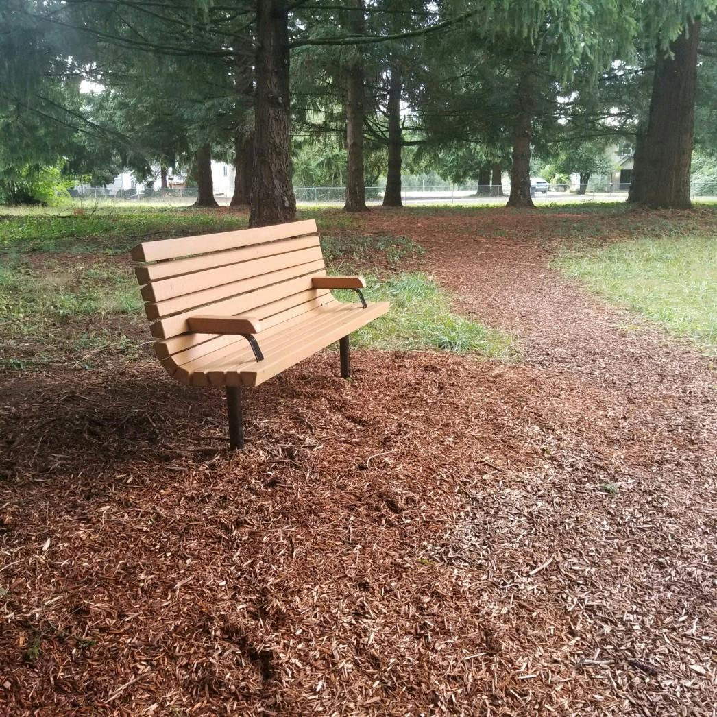 Benches were added to Shaffer Park in 2019 for Andrew Miller's Eagle Scout project