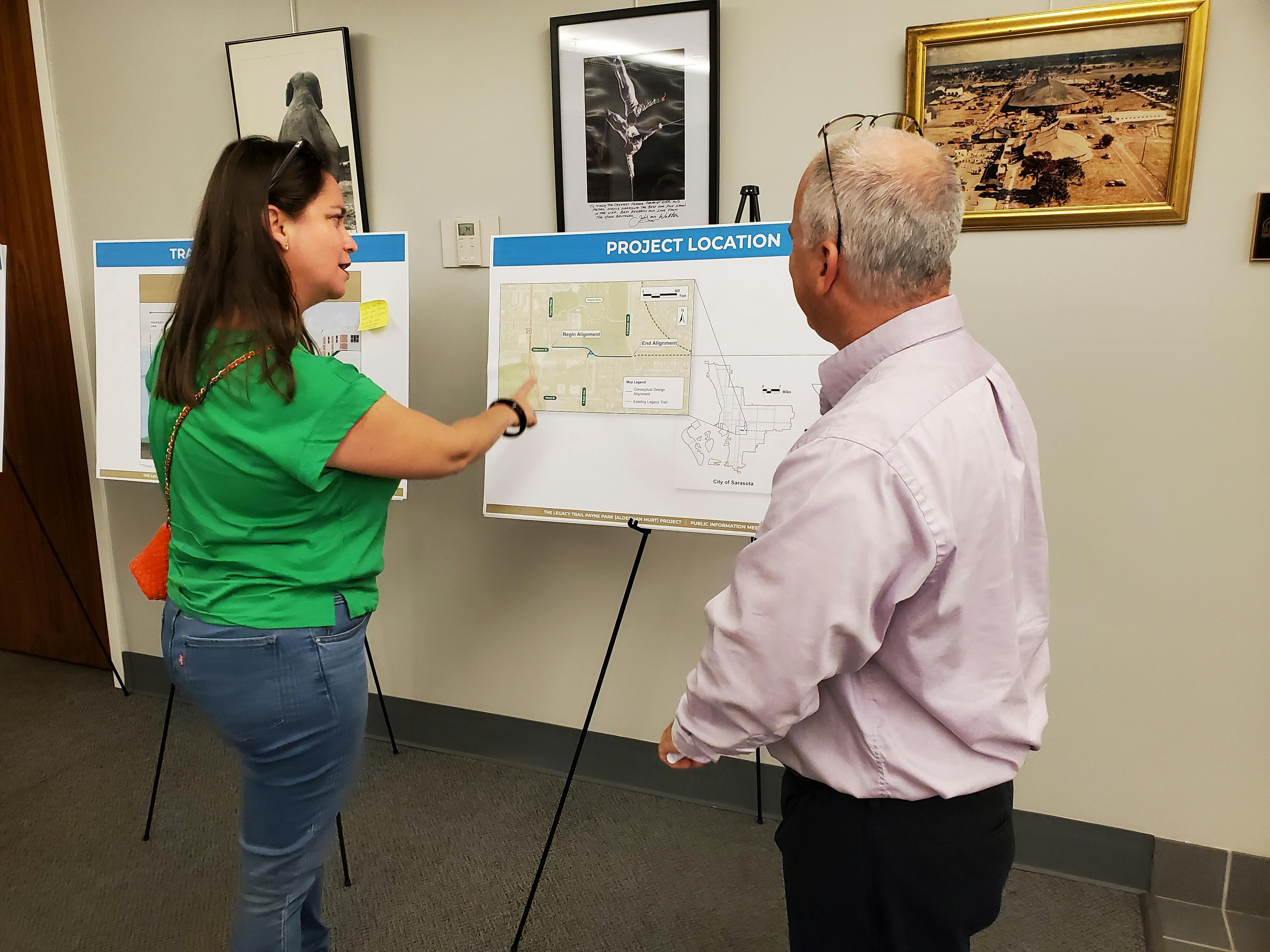 Participant asks questions about the project location.