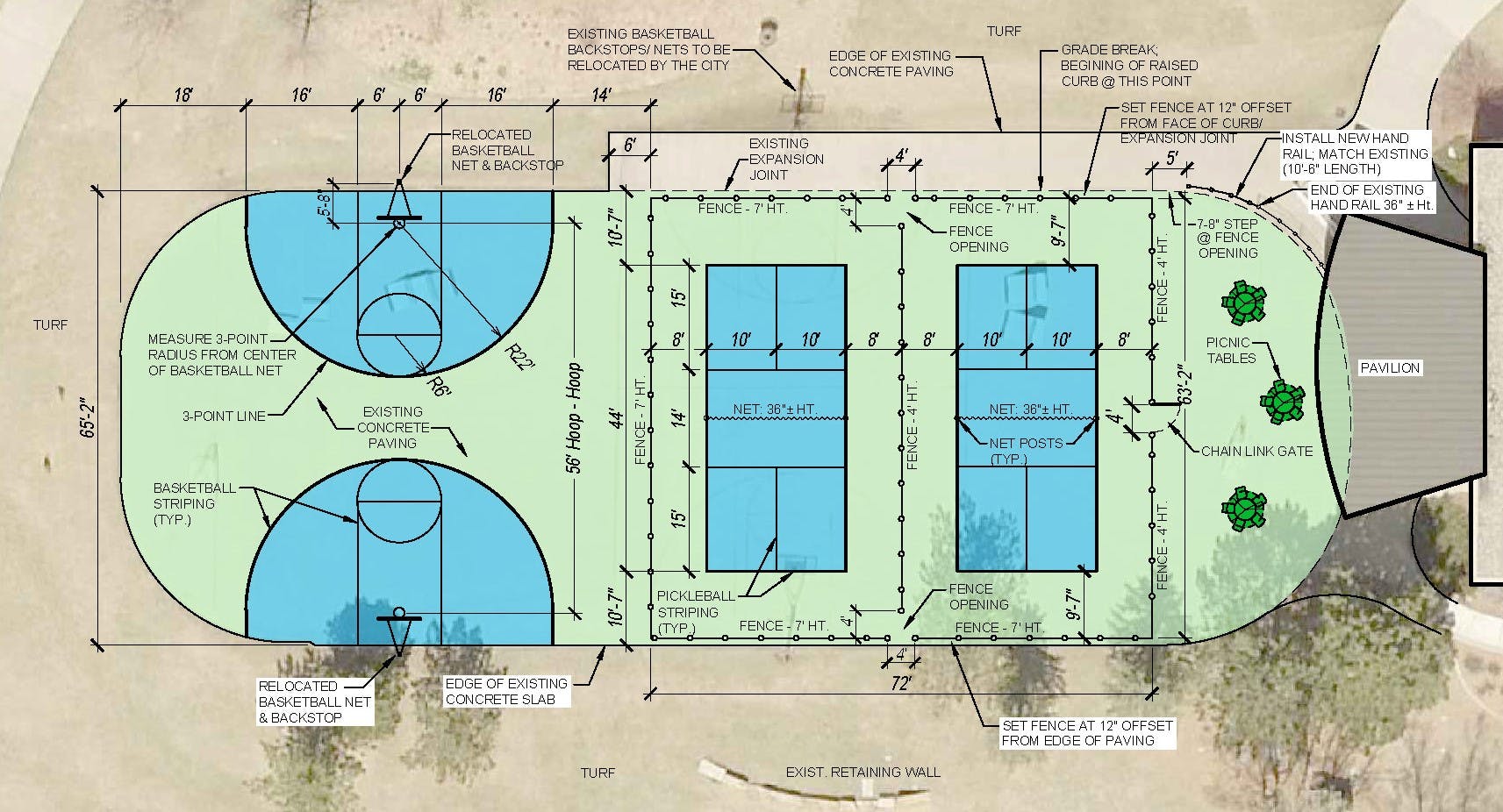 Diagram Of A Pickleball Court