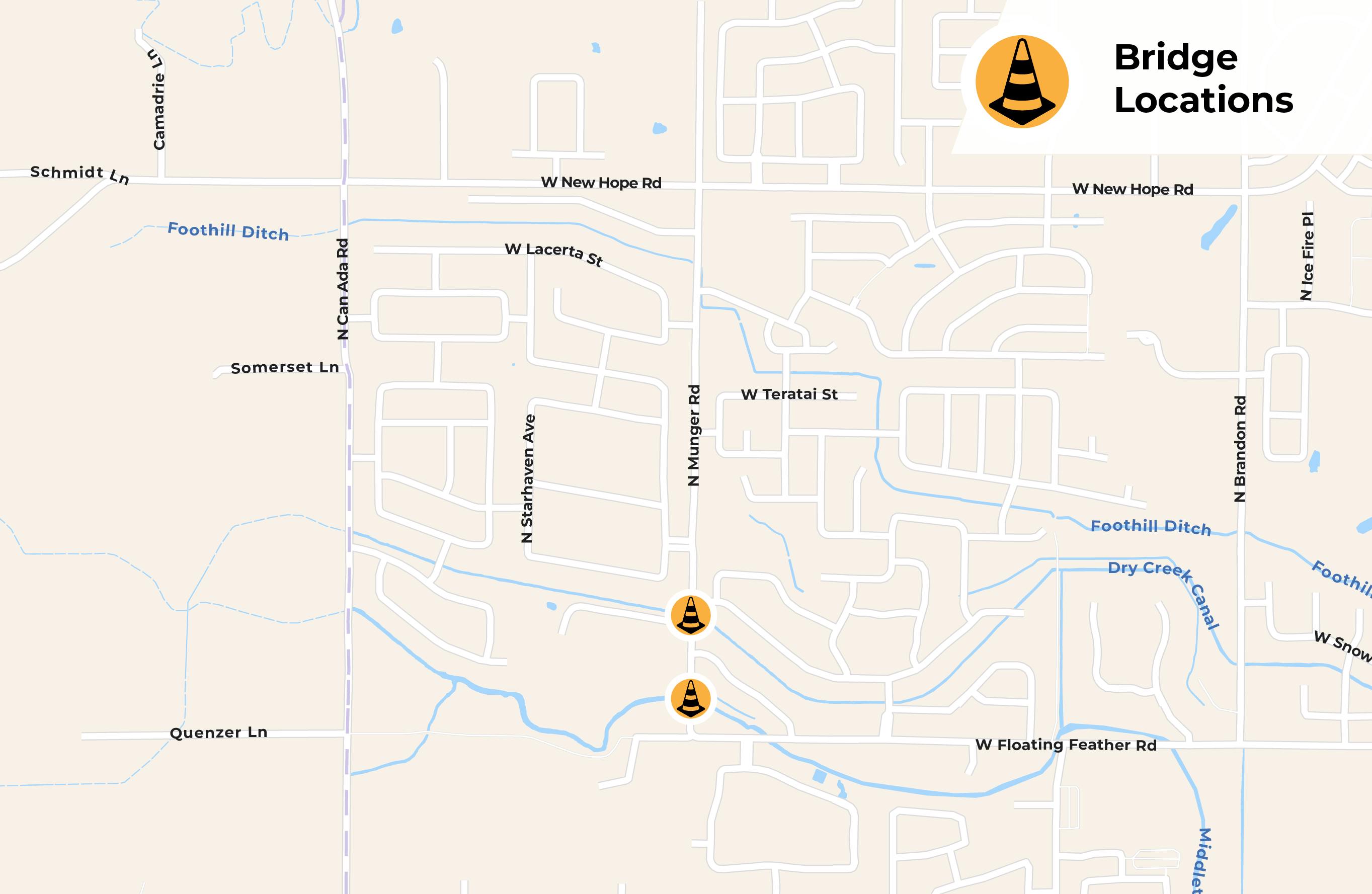 Project Map - Munger Rd