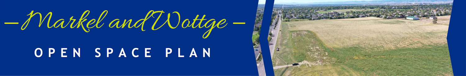 Banner image with aerial photo of Markel and Wottge Open Space