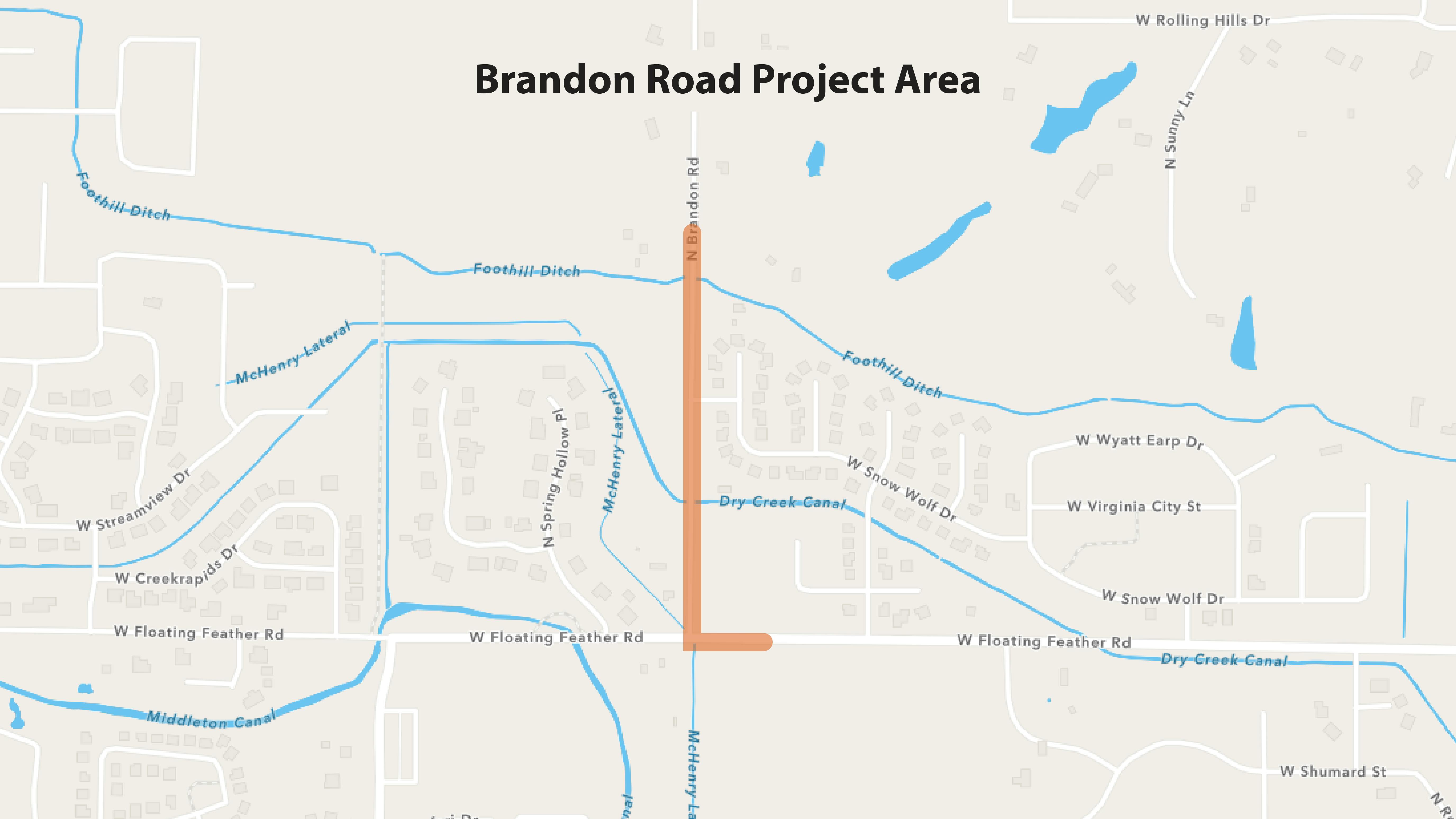 Brandon Road Project Area Map