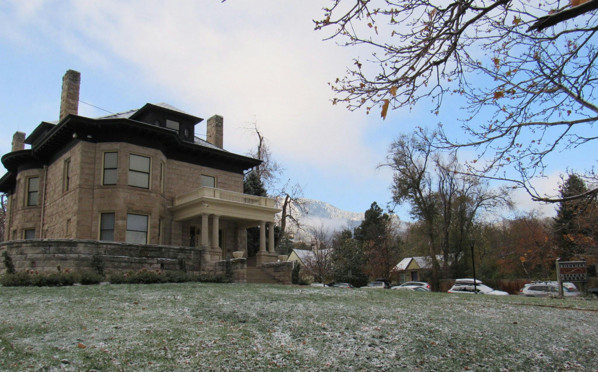 Winter with Flatirons in Bkgd