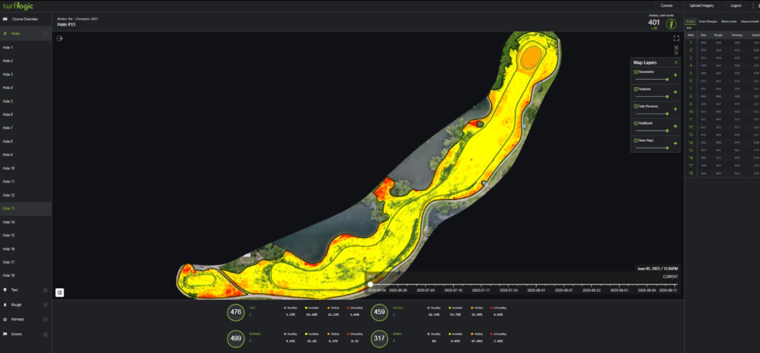 Turflogic Hole #13 on June 5, 2025