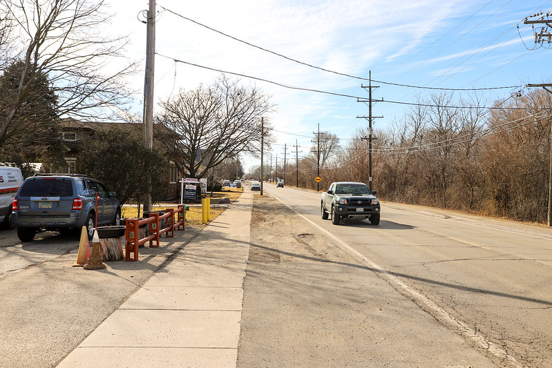 Traffic calming on nearby streets