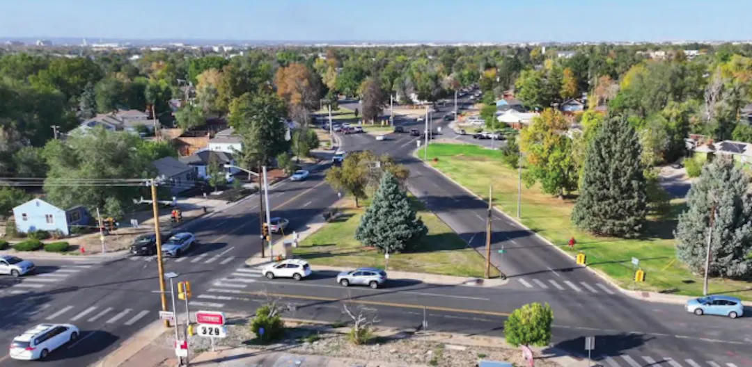 Map of project area showing Del Mar Parkway intersecting diagonally with Havana Street and 11th Avenue