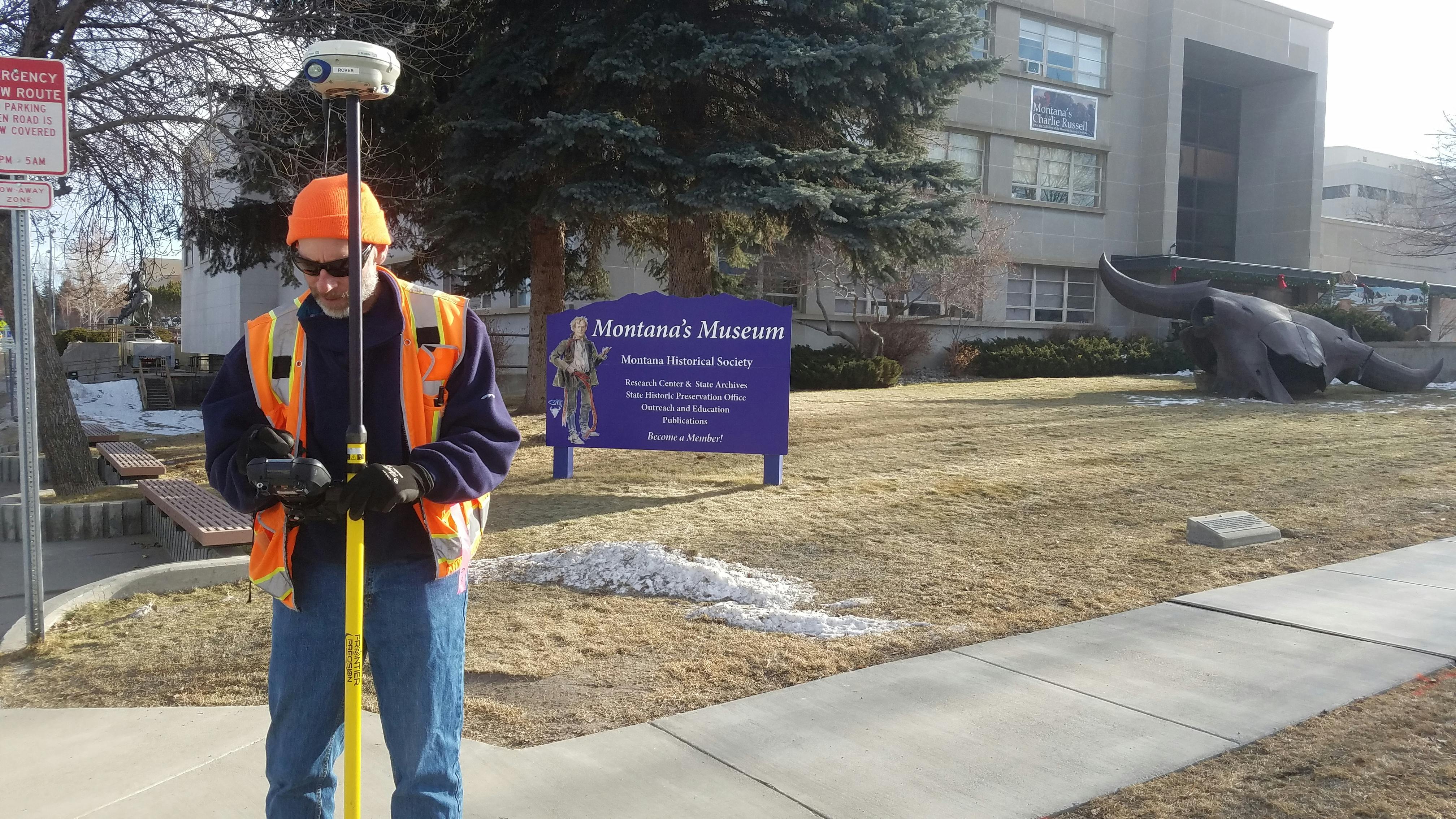 Land surveyor begins work