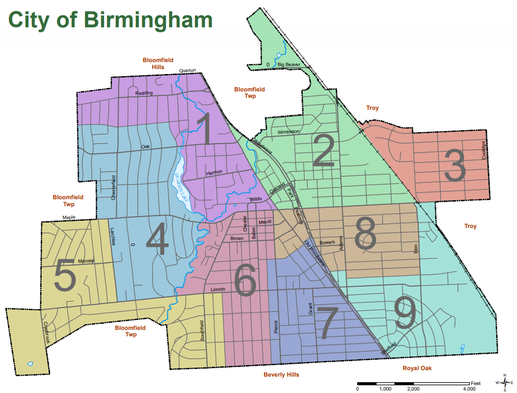 This is a map of Birmingham's election precincts. Please select your precinct for the question below. 