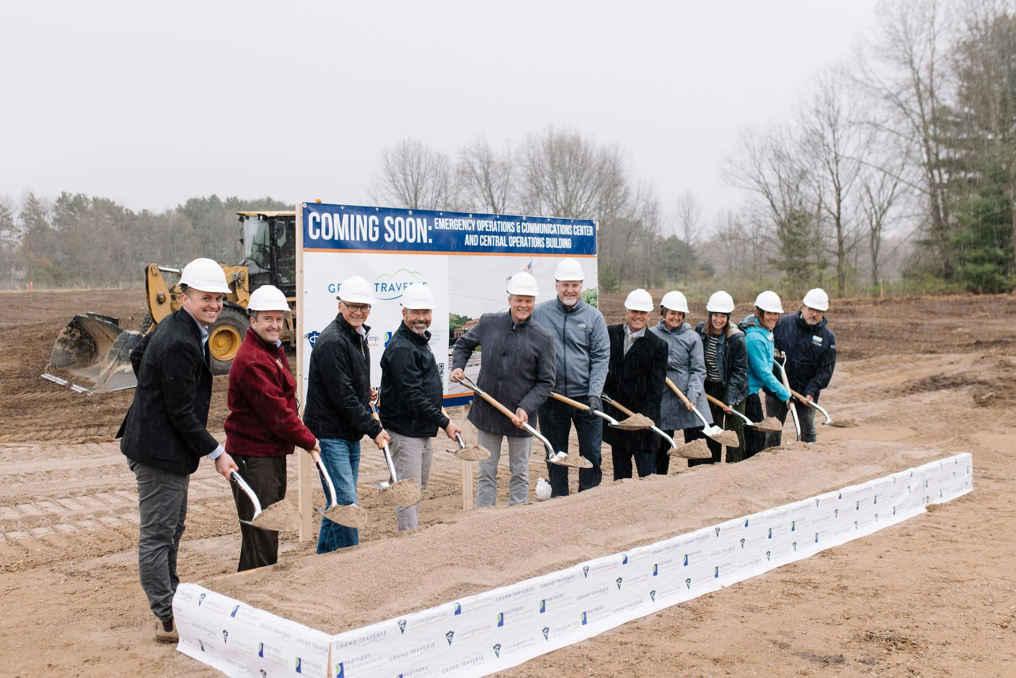 Elected Officials and Cunningham Limp Team at Groundbreaking