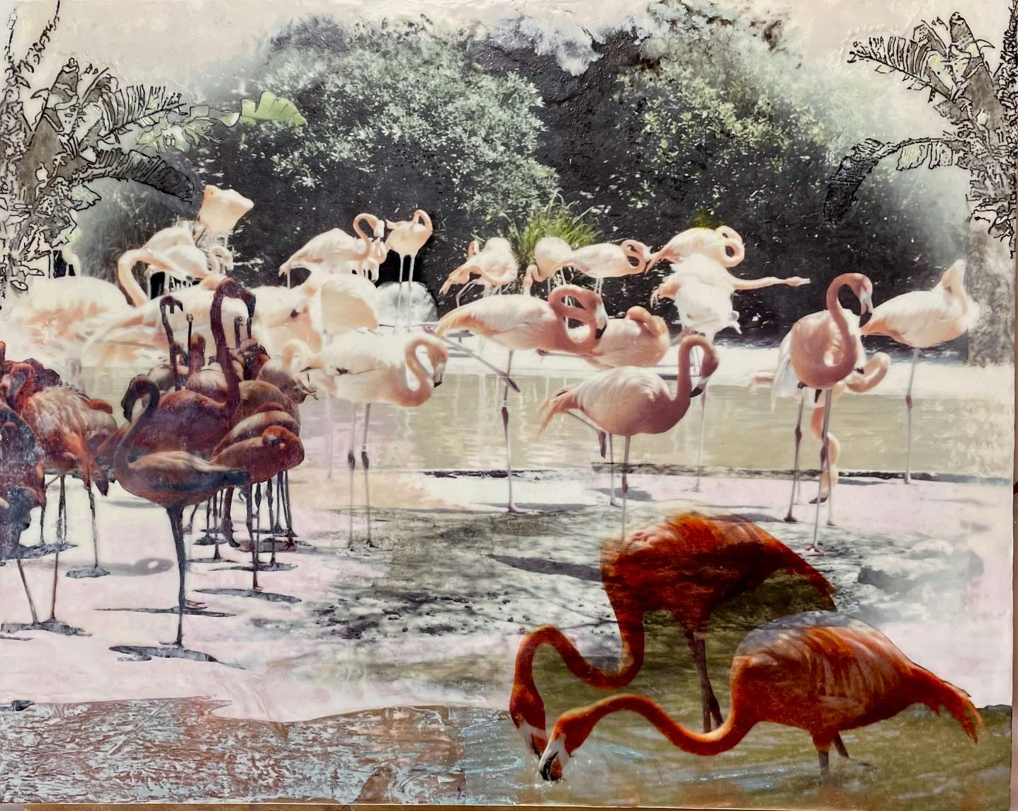  "Flamingos" by Artist Bobbi Kilty