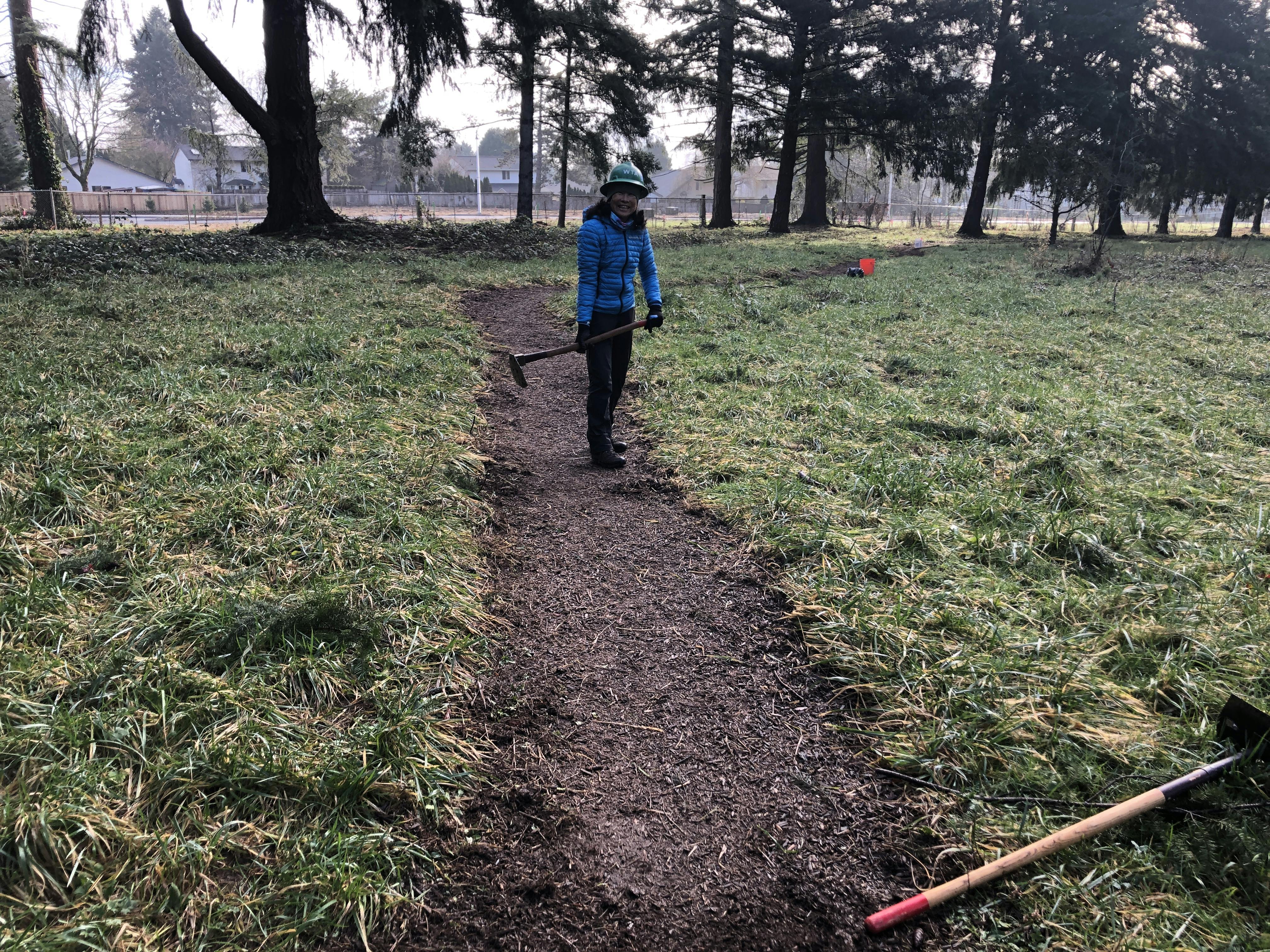 City of Vancouver volunteers continue to maintain the trails at Shaffer Park