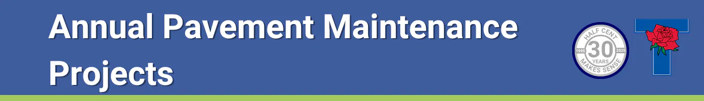 Annual Pavement Maintenance Projects banner