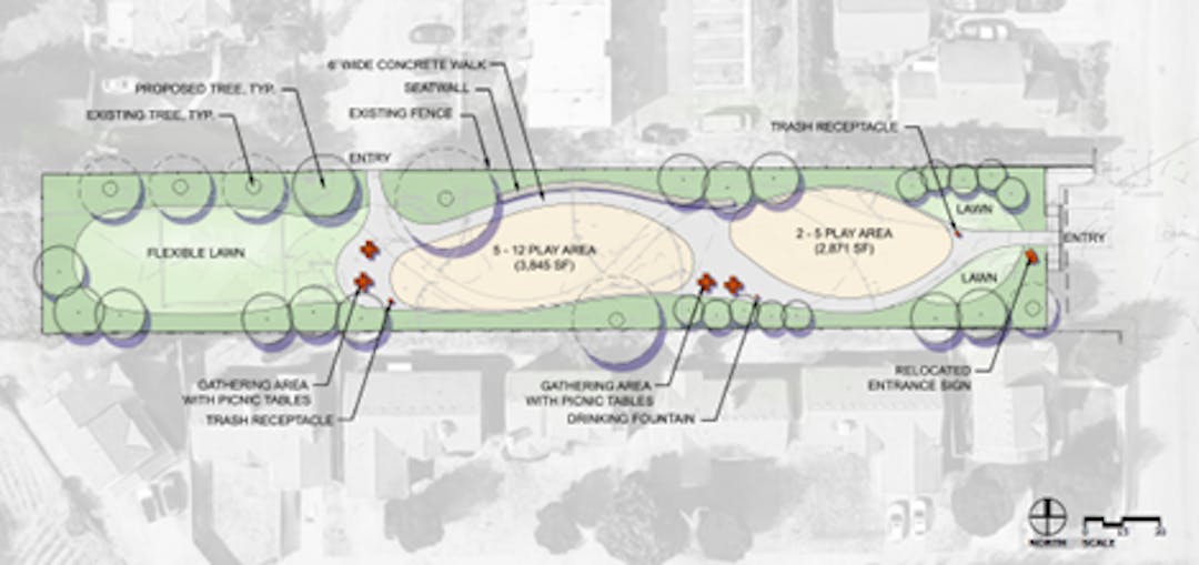 Design rendering of Kiwanis Tot Lot #4