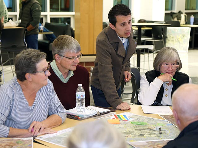 Community Members at the Vint Hill Corridor Small Area Plan Kickoff Meeting