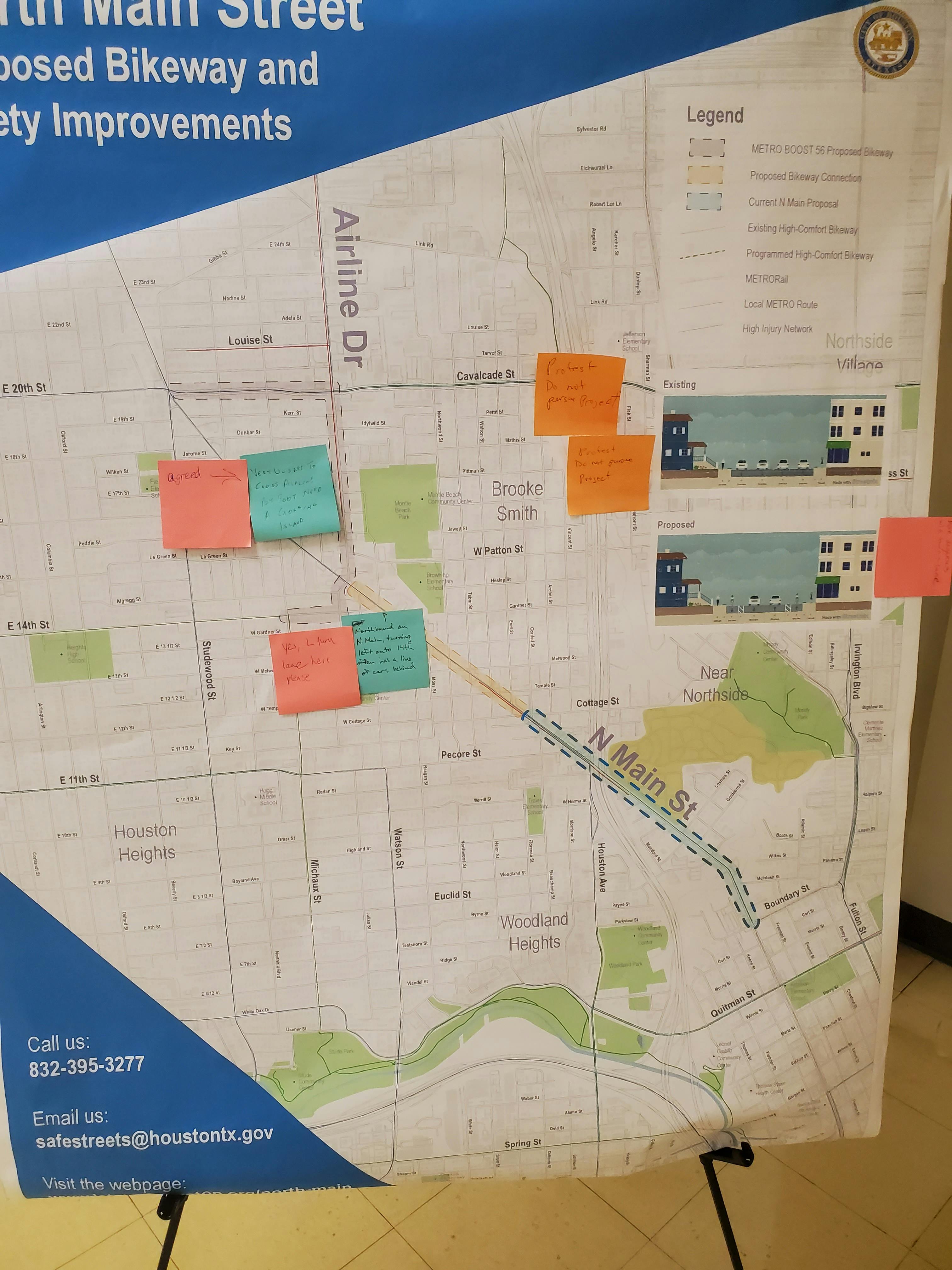 Proposed Bikeway and Safety Improvements Posterboard 2