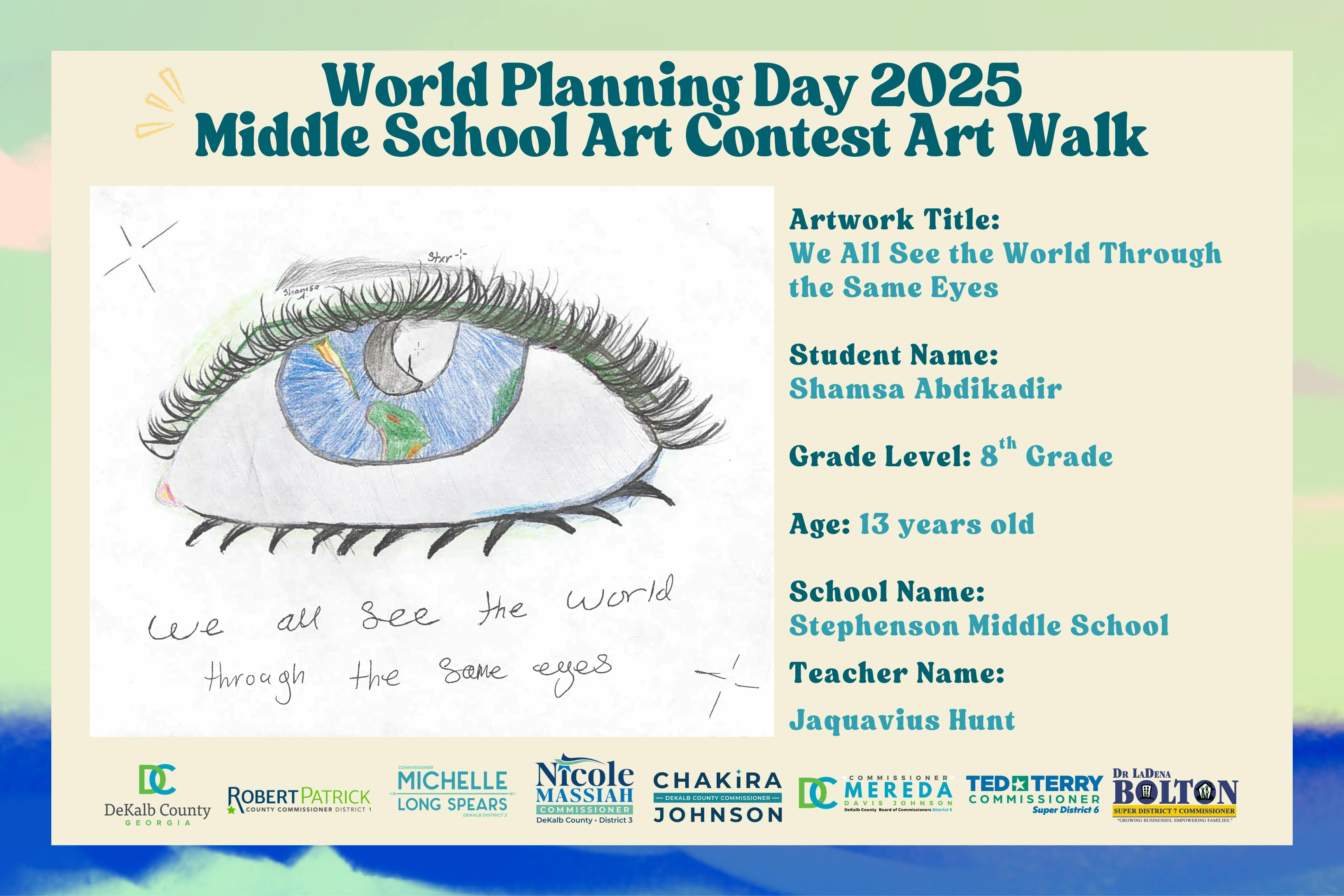 We All See the World Through the Same Eyes by Shamsa Abdikadir