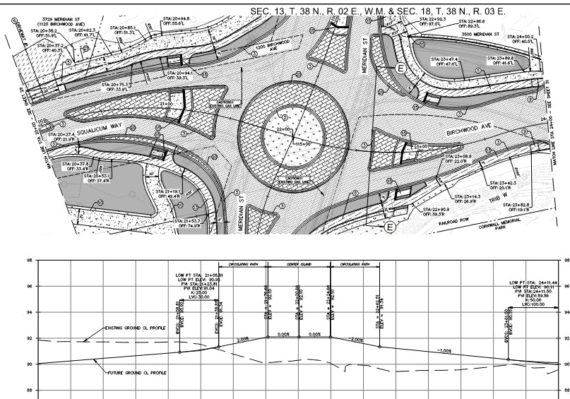 60 percent design engineering drawing with surface materials